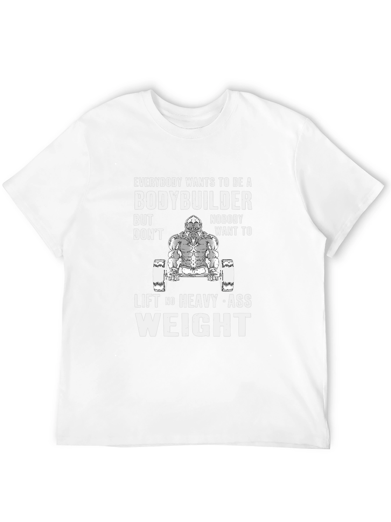 Bodybuilder Gorilla Graphic T-Shirt - Lift Heavy