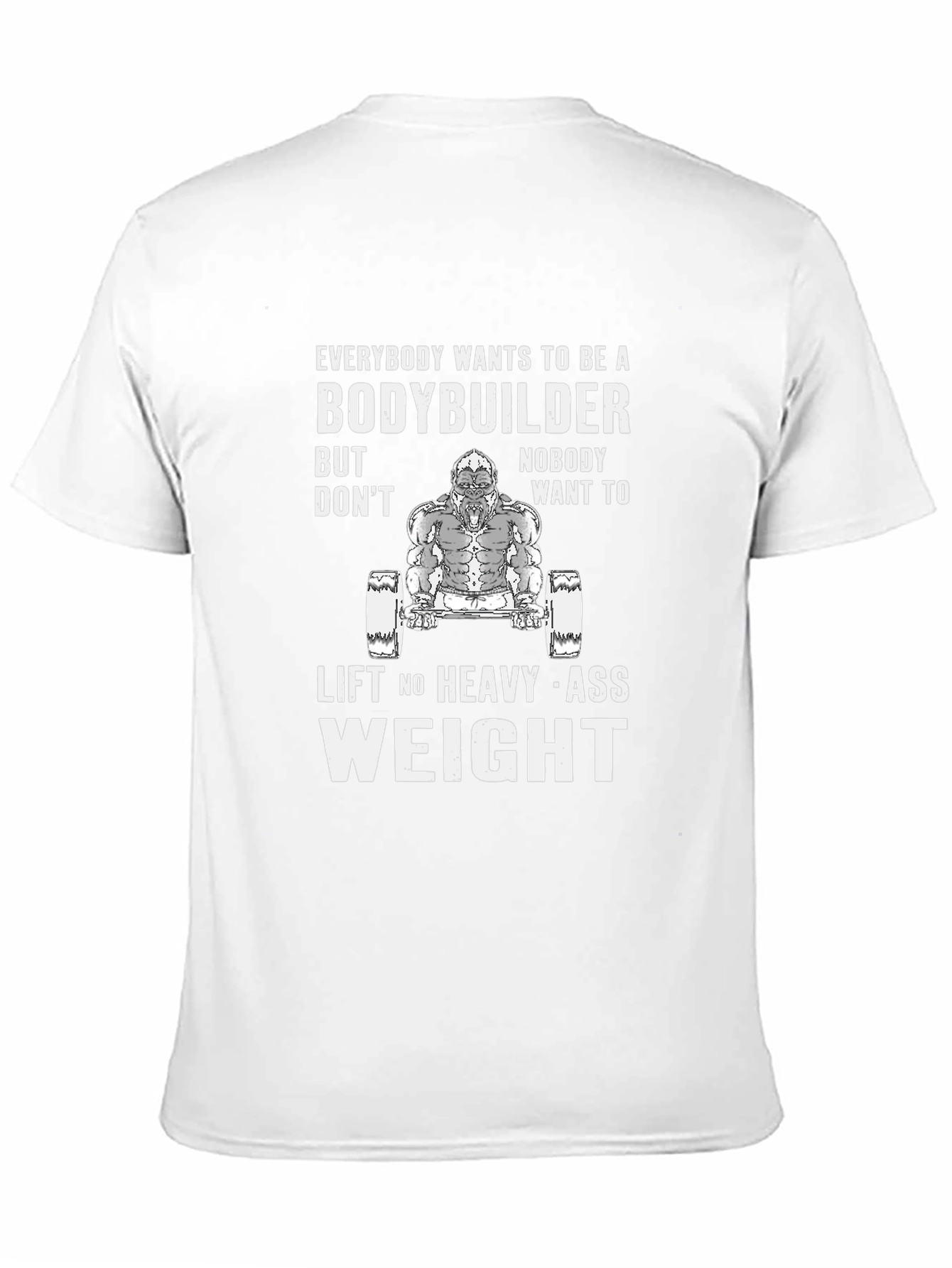 Bodybuilder Gorilla Graphic T-Shirt - Lift Heavy