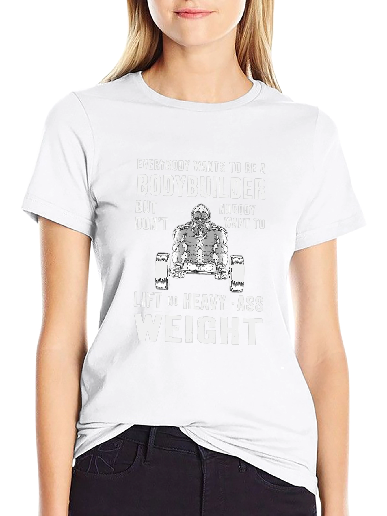 Bodybuilder Gorilla Graphic T-Shirt - Lift Heavy