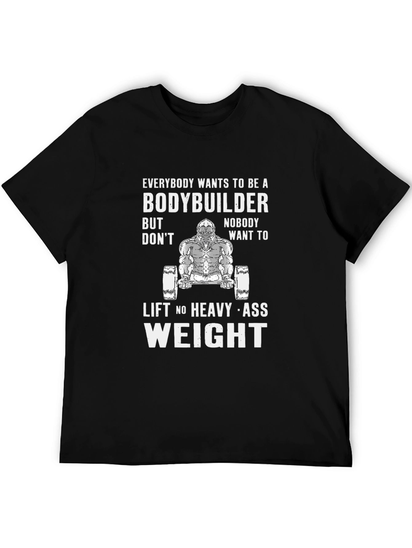 Bodybuilder Gorilla Graphic T-Shirt - Lift Heavy