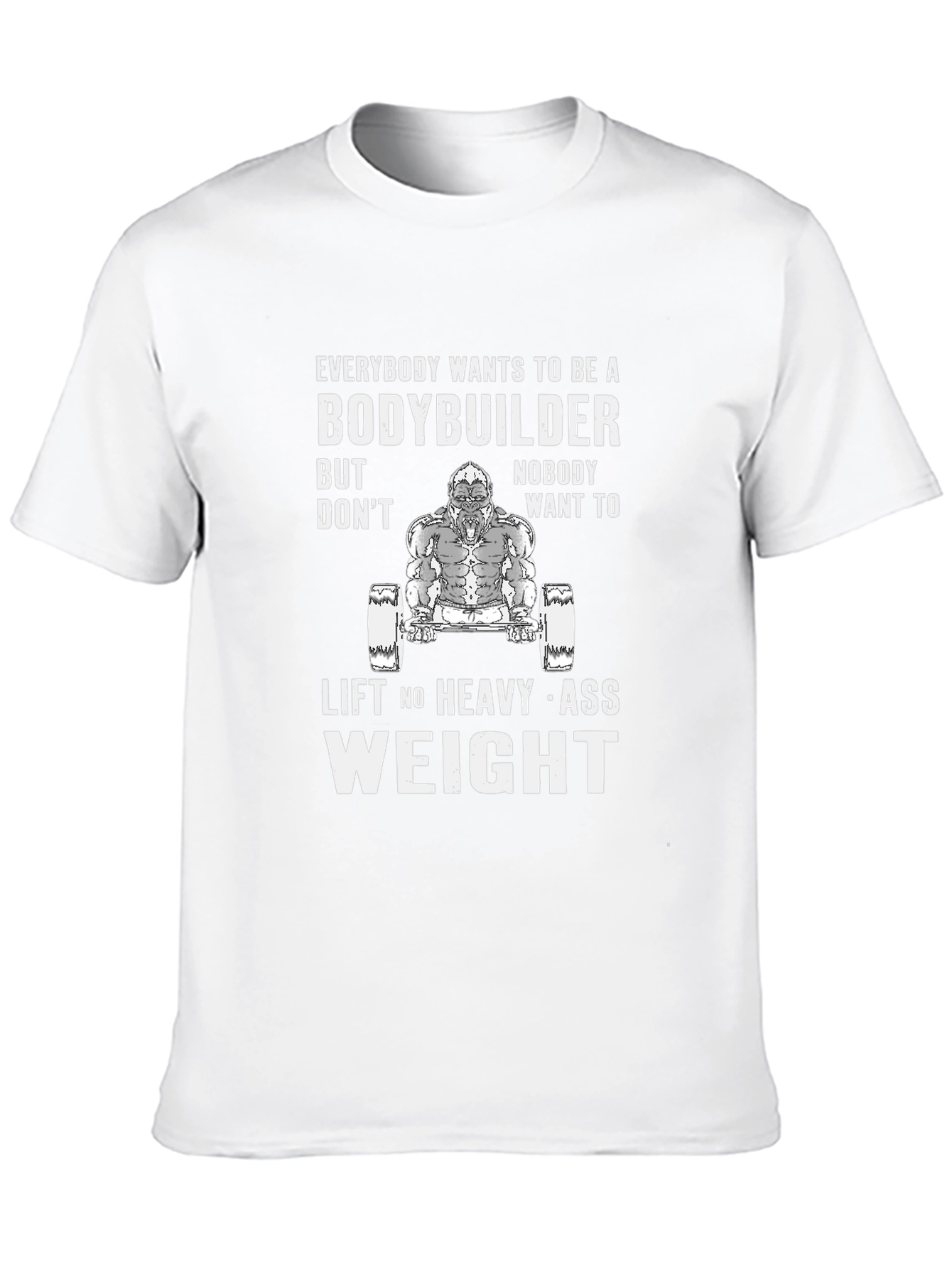 Bodybuilder Gorilla Graphic T-Shirt - Lift Heavy