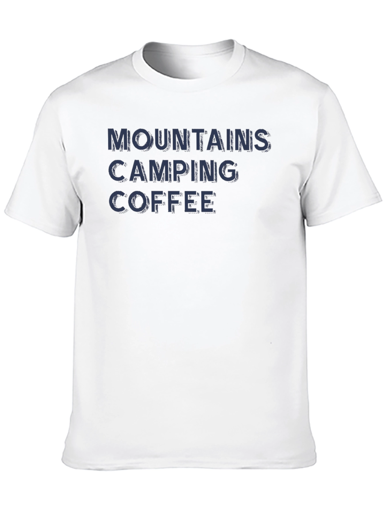 Mountains Camping Coffee Graphic T-Shirt