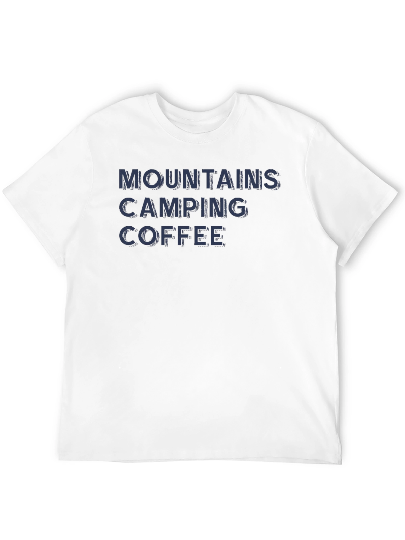 Mountains Camping Coffee Graphic T-Shirt