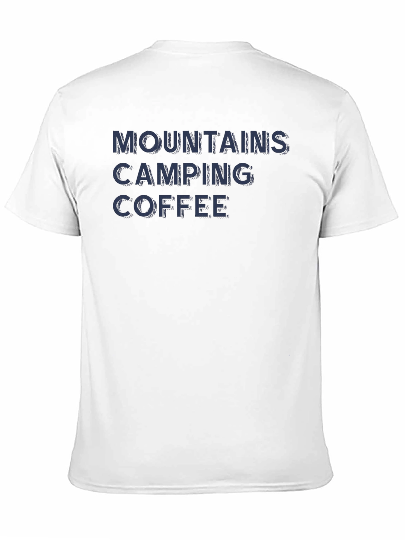 Mountains Camping Coffee Graphic T-Shirt