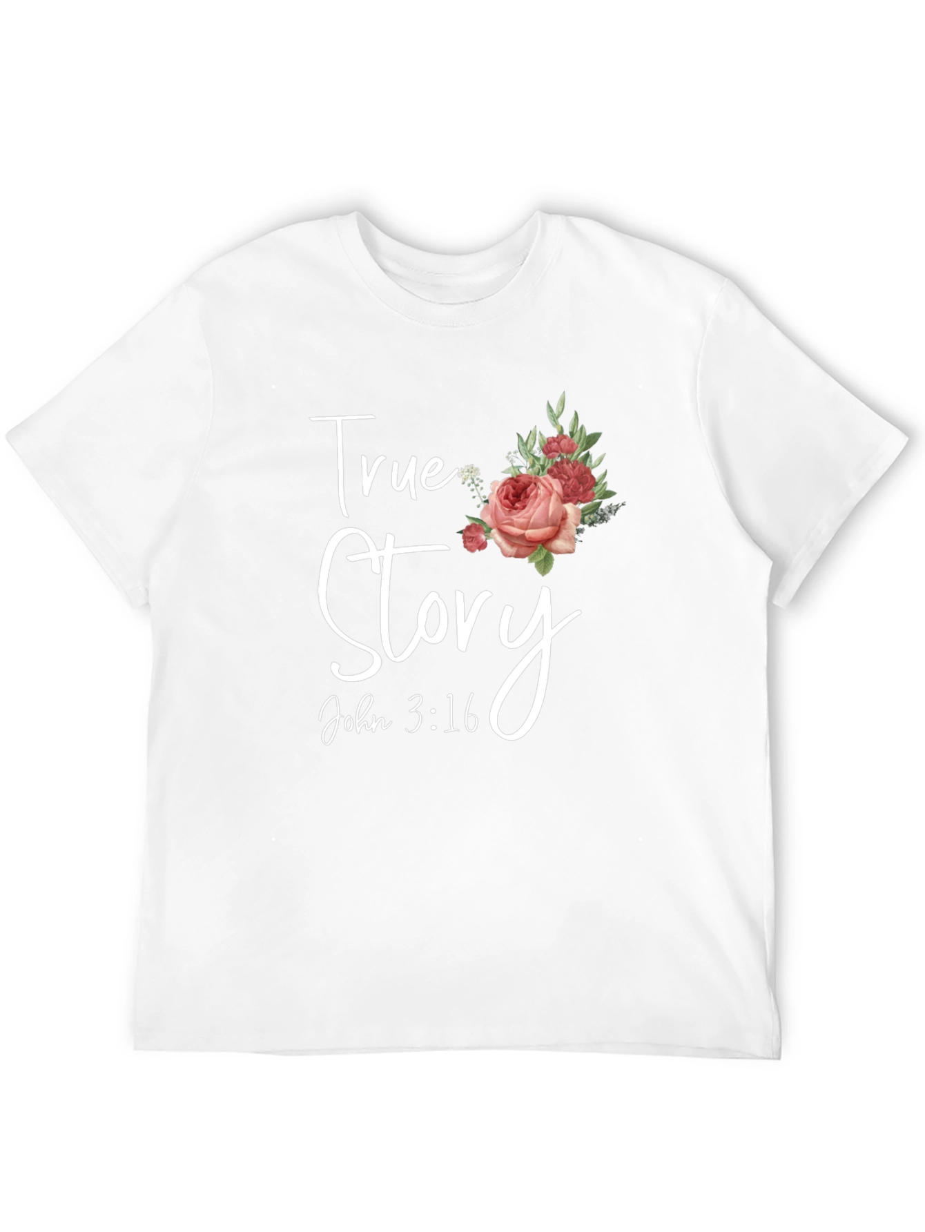 True Story John 3:16 Floral T-Shirt