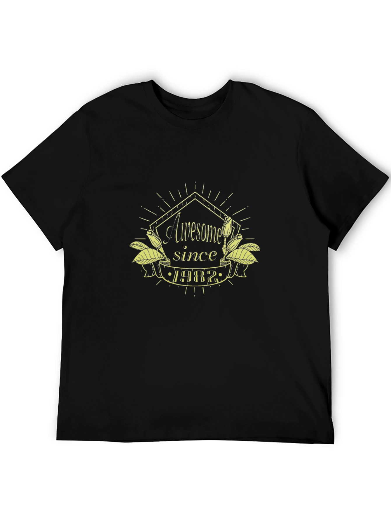 Awesome Since 1982 Black T-Shirt