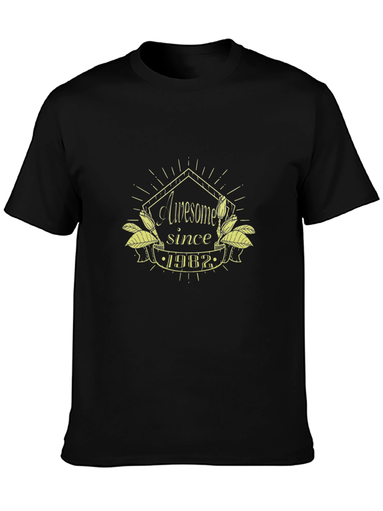 Awesome Since 1982 Black T-Shirt