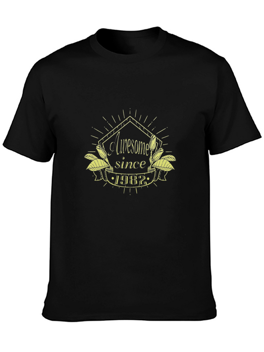 Awesome Since 1982 Black T-Shirt