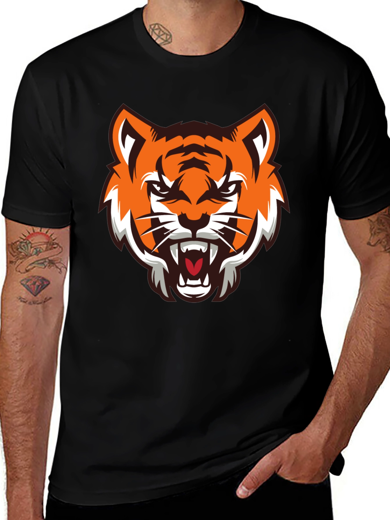 Black Tiger Graphic Tee