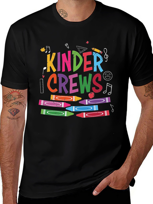 Kinder Crews Graphic Tee - Back to School Teacher Shirt