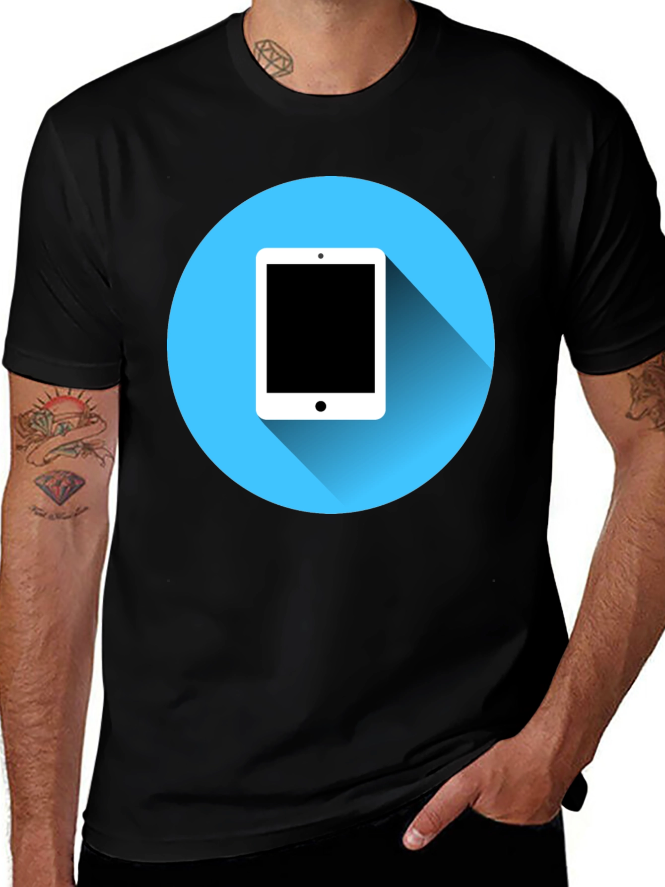 Tablet Graphic Black T-Shirt