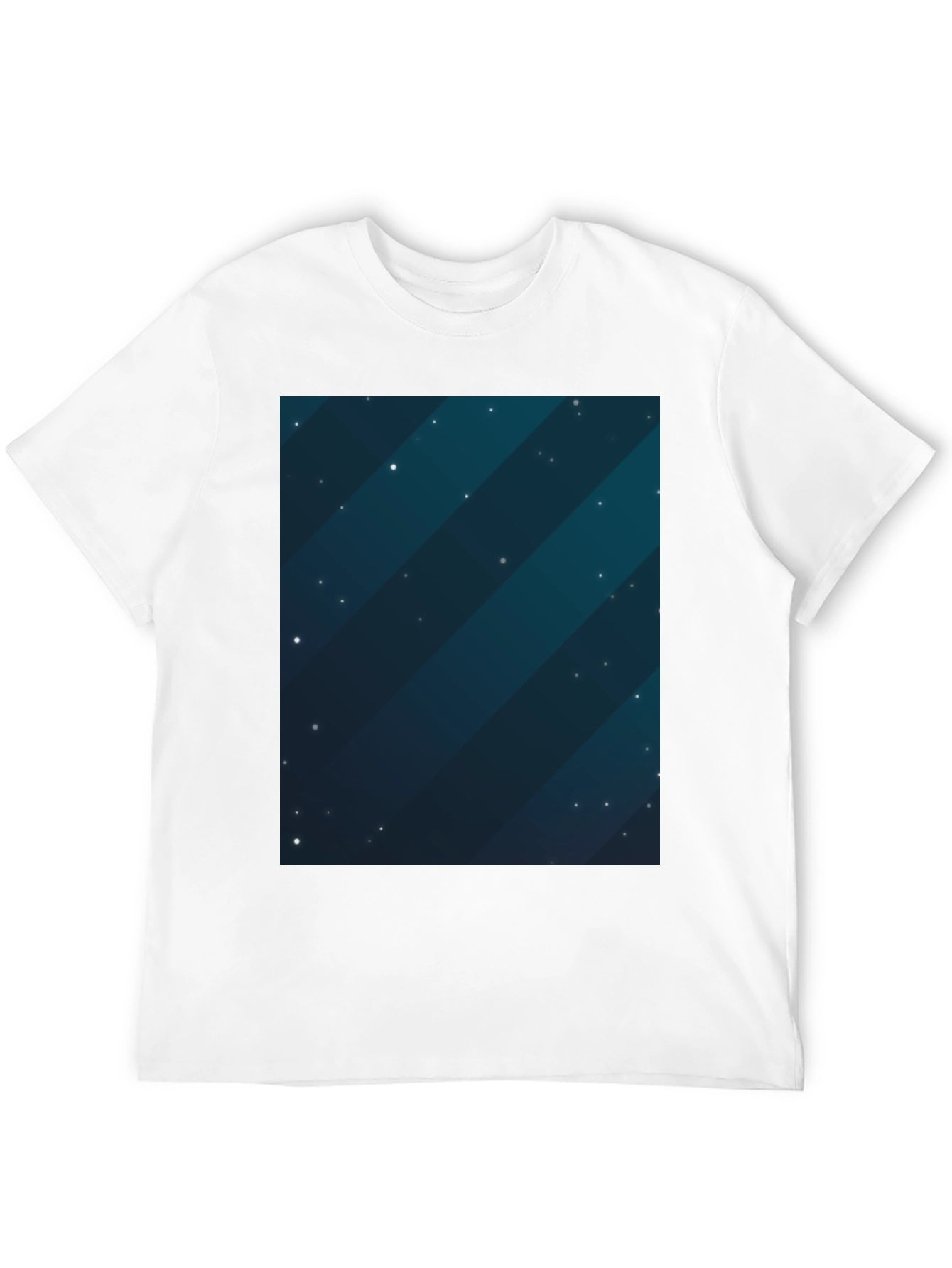 Cosmic Starfield Graphic Tee - Mens Black T-Shirt