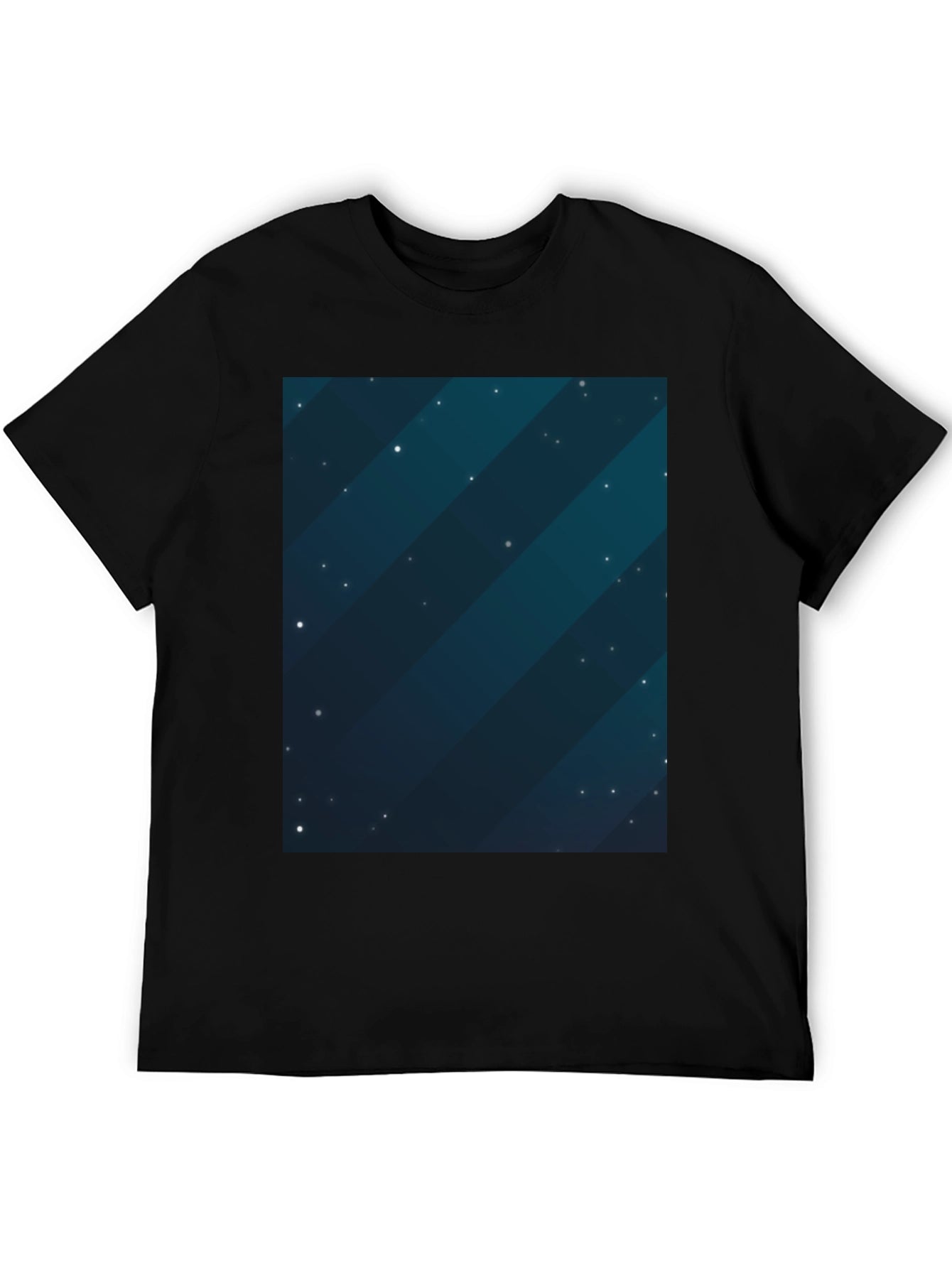 Cosmic Starfield Graphic Tee - Mens Black T-Shirt