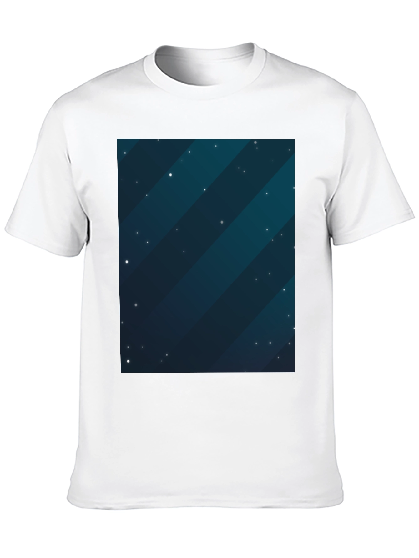 Cosmic Starfield Graphic Tee - Mens Black T-Shirt