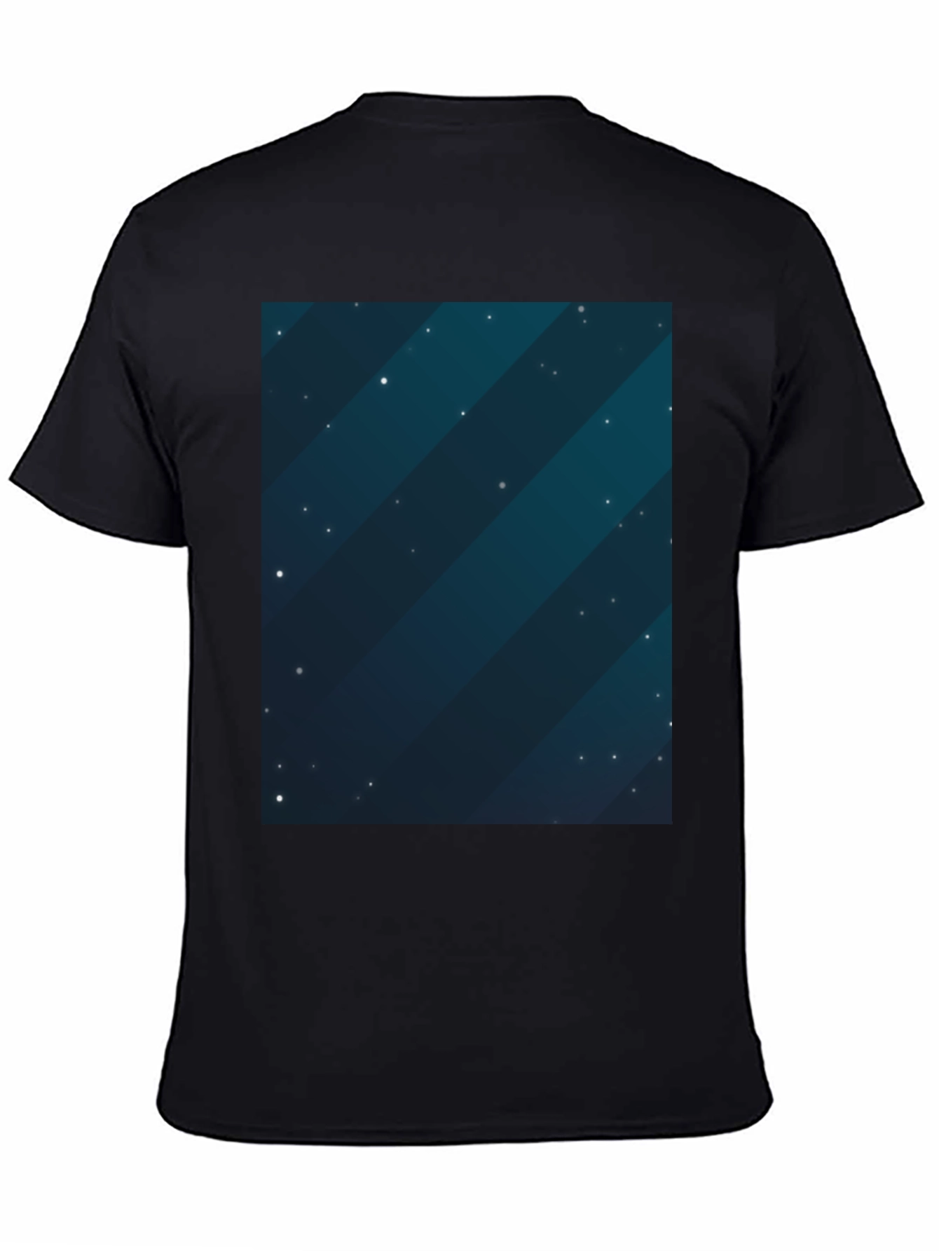 Cosmic Starfield Graphic Tee - Mens Black T-Shirt