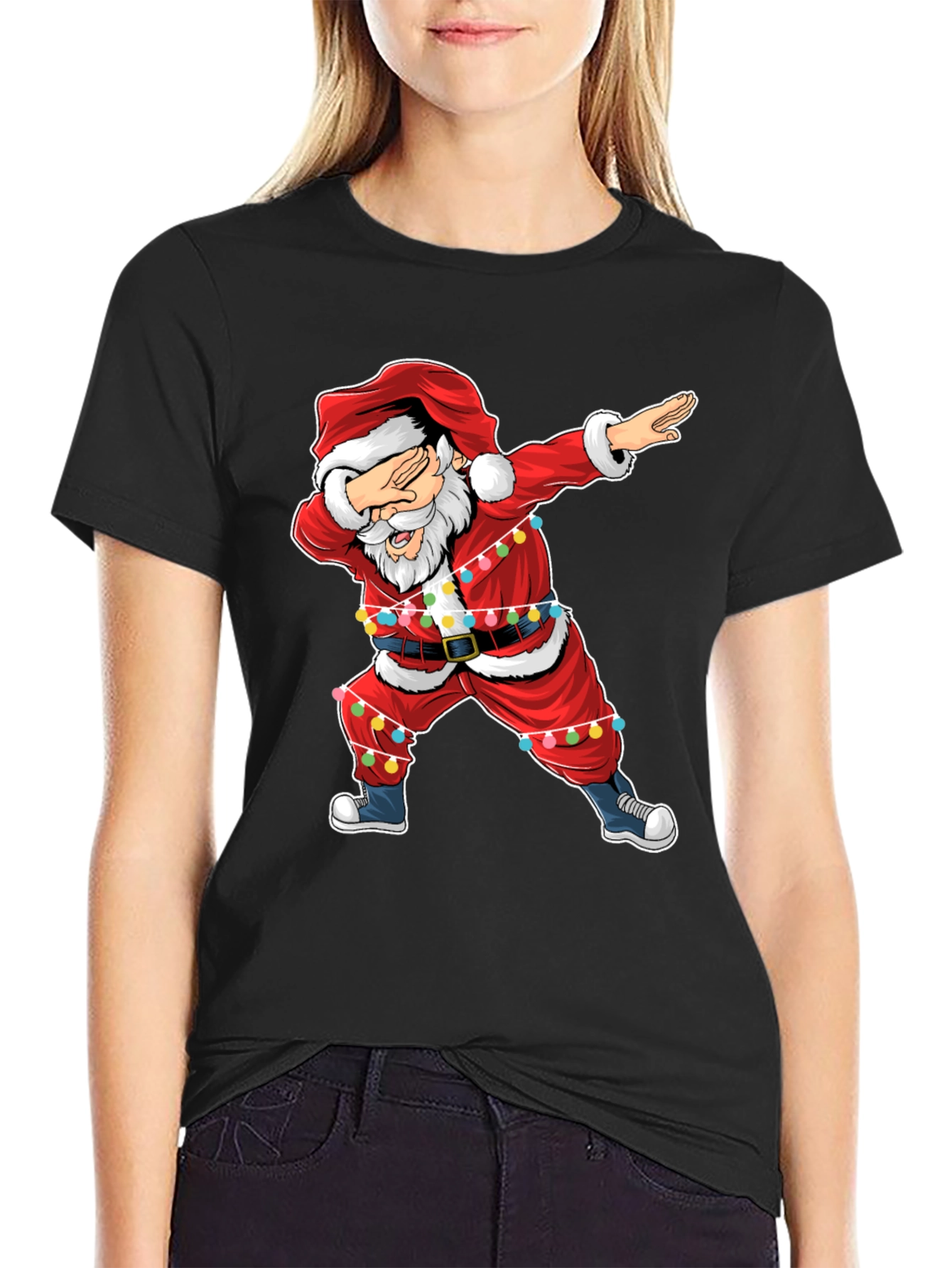 Dabbing Santa Christmas T-Shirt - Holiday Cheer!