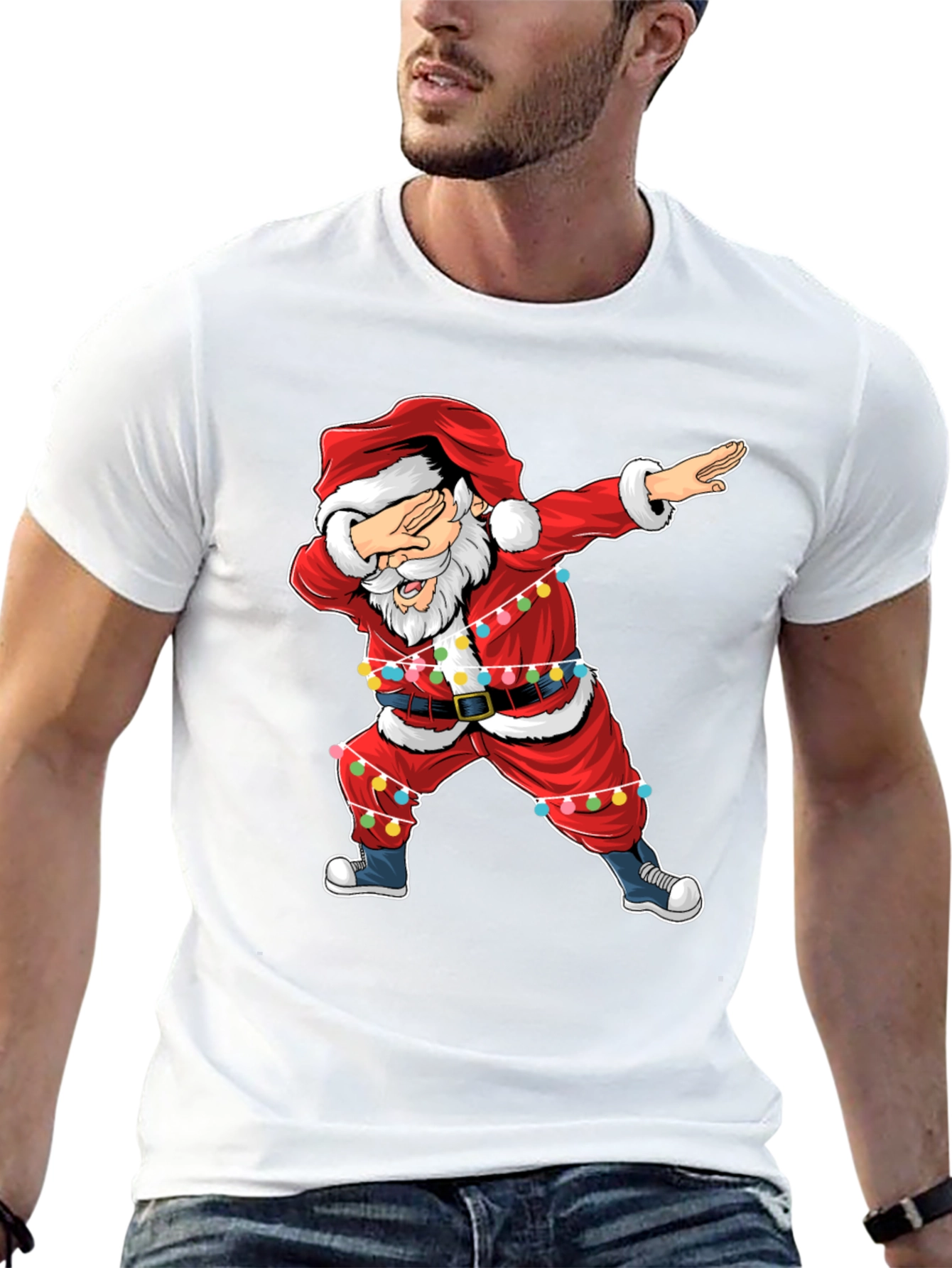 Dabbing Santa Christmas T-Shirt - Holiday Cheer!