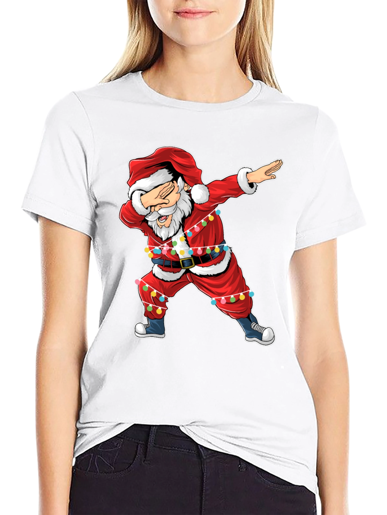Dabbing Santa Christmas T-Shirt - Holiday Cheer!