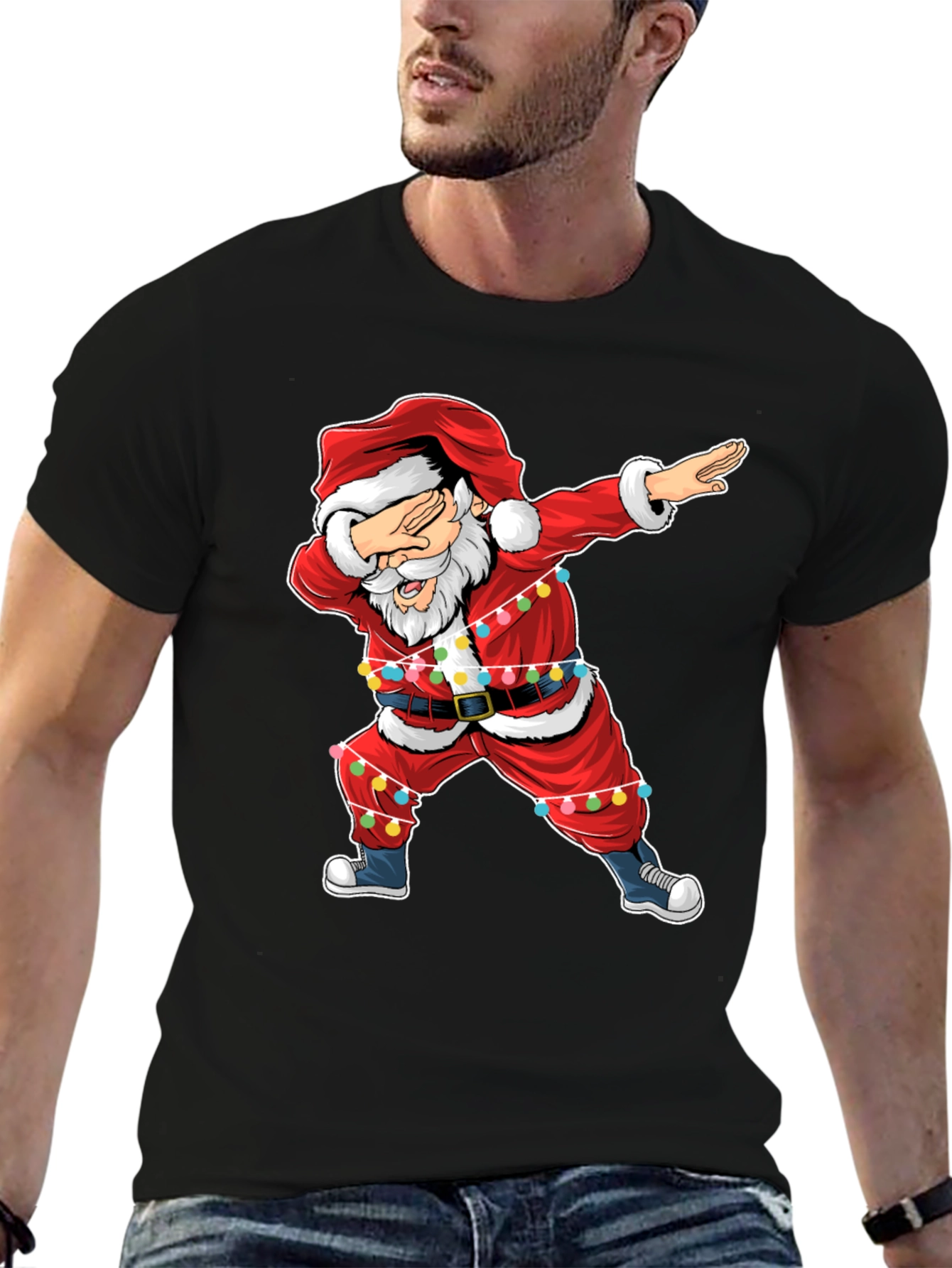 Dabbing Santa Christmas T-Shirt - Holiday Cheer!