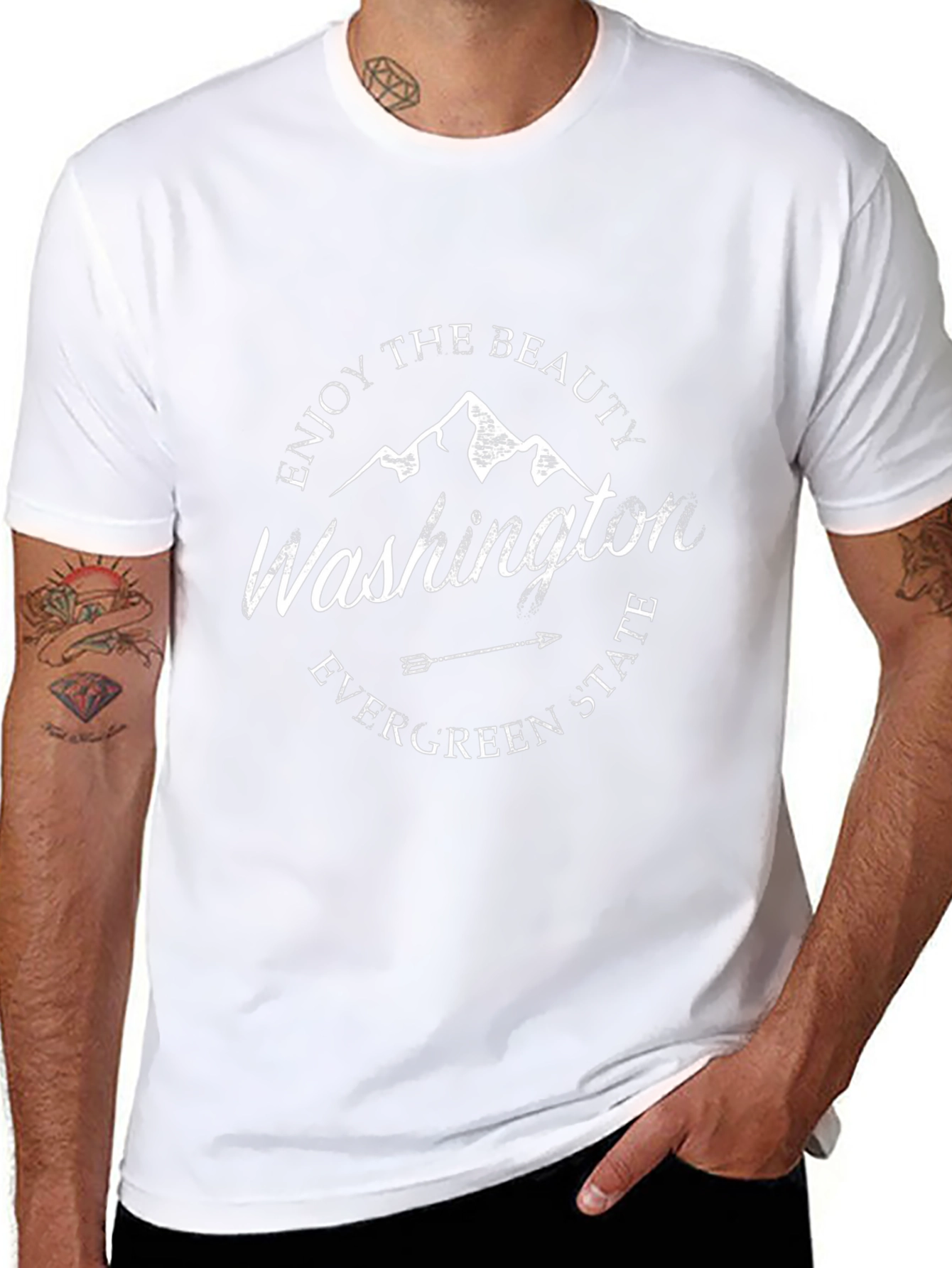 Washington State Graphic Tee - Evergreen Beauty