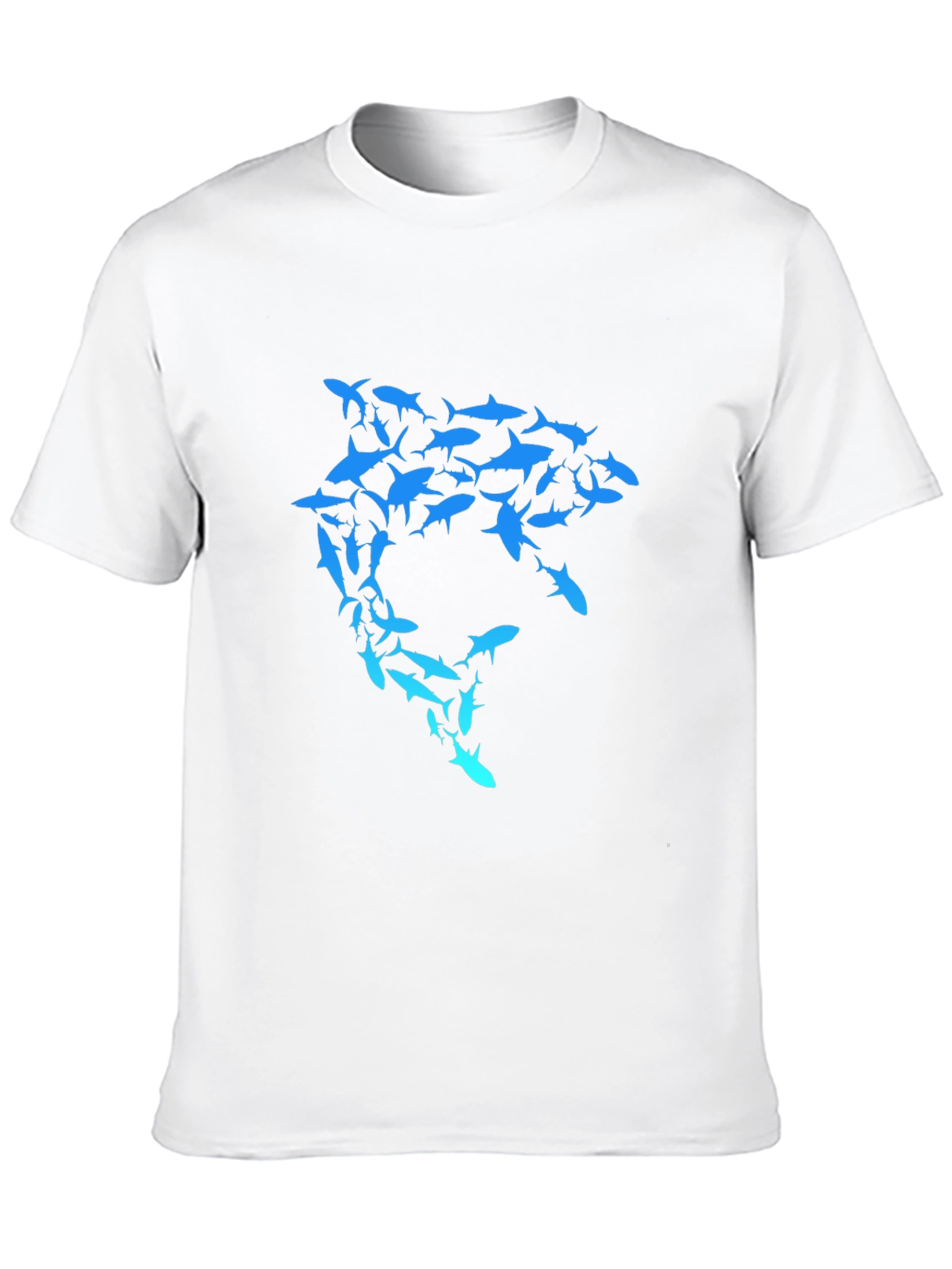Shark Swarm Graphic T-Shirt - Unique Design