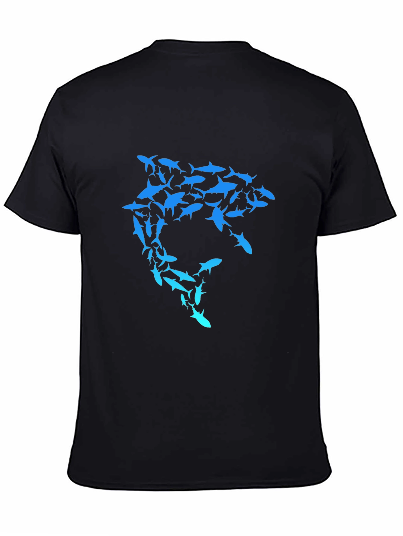 Shark Swarm Graphic T-Shirt - Unique Design