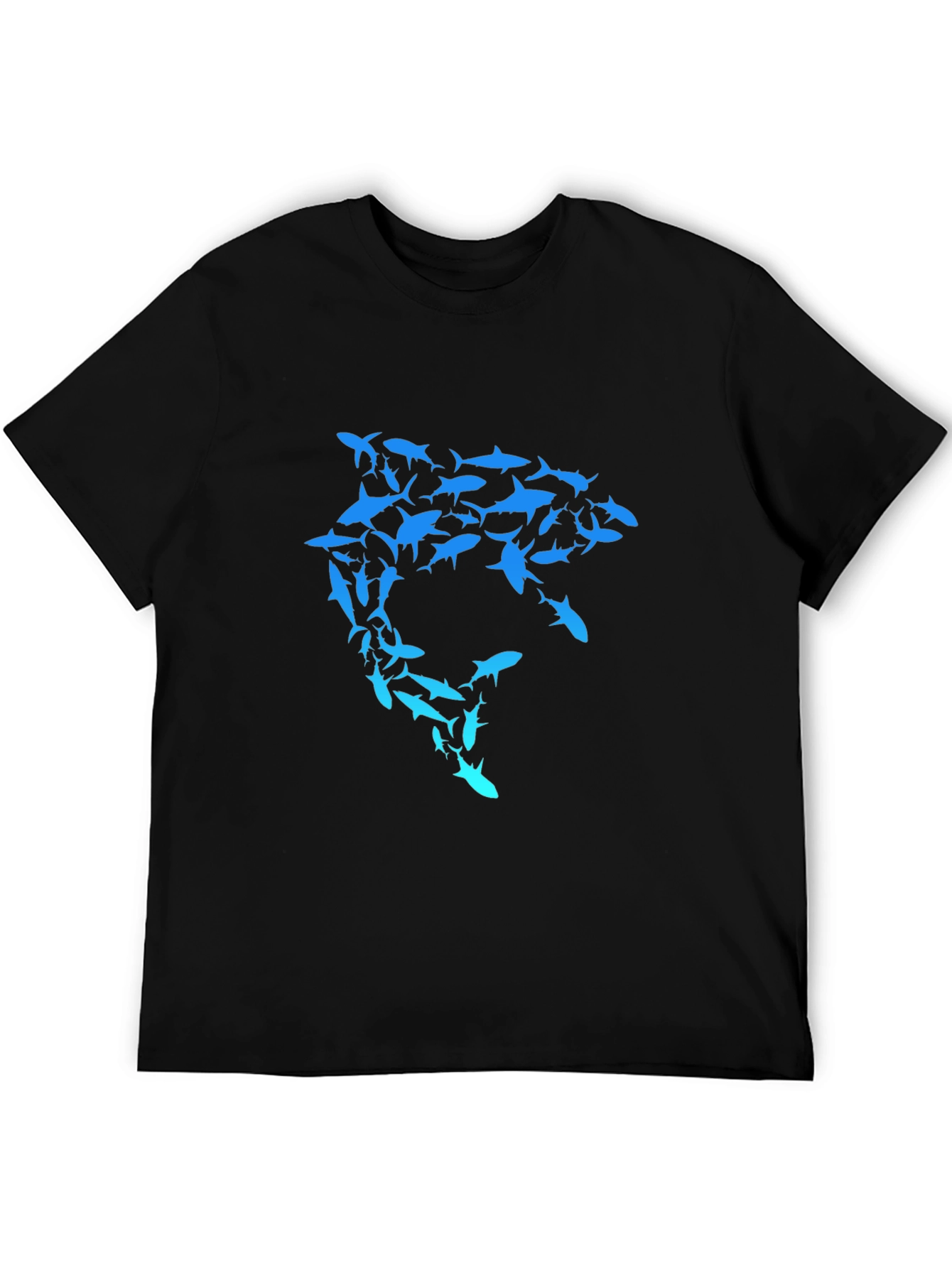 Shark Swarm Graphic T-Shirt - Unique Design