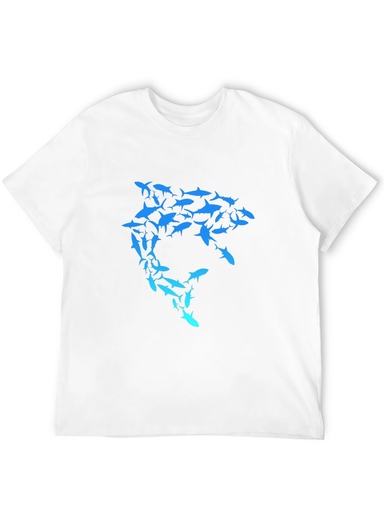 Shark Swarm Graphic T-Shirt - Unique Design
