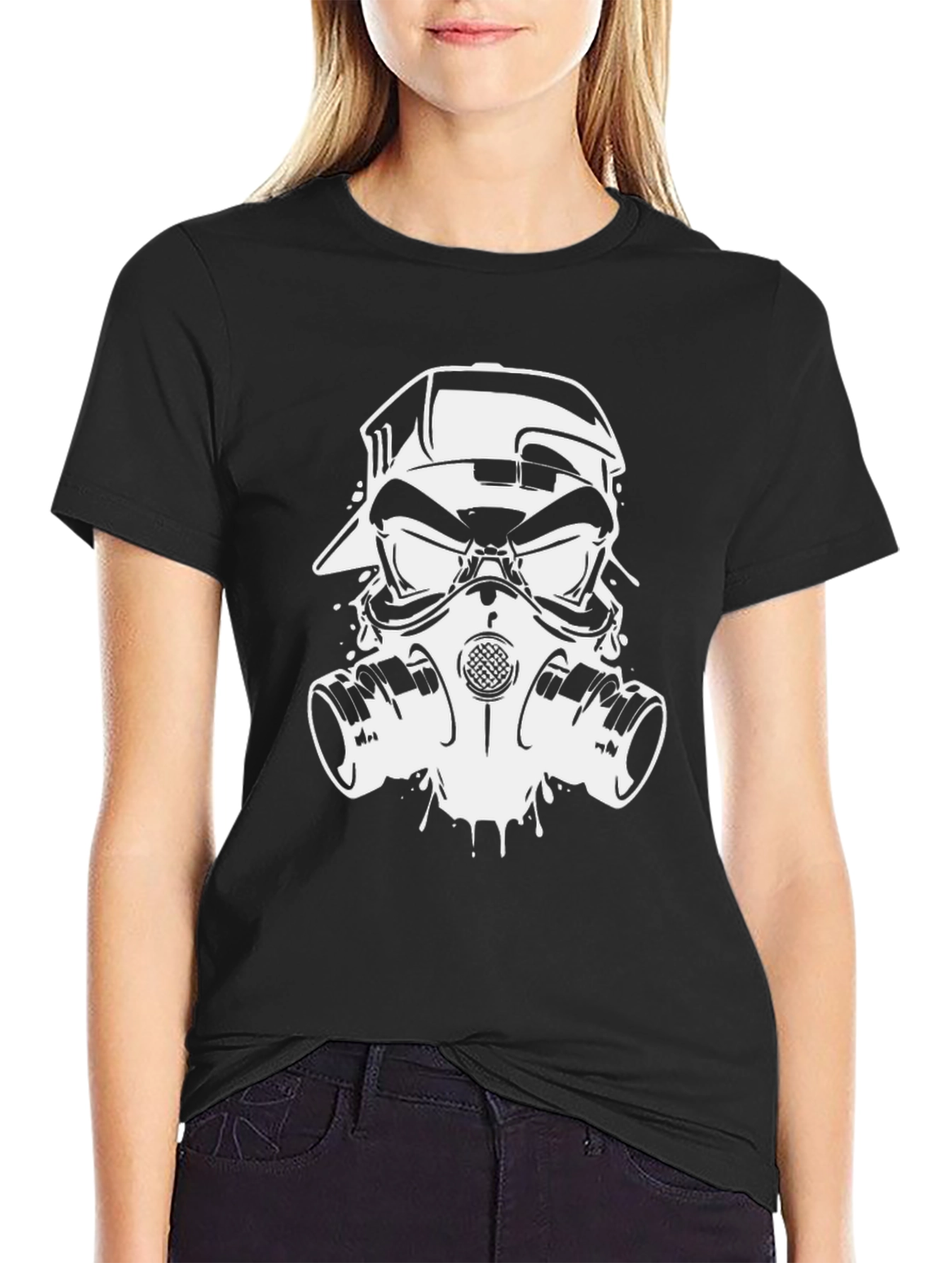 Graphic Tee - Stormtrooper Style Gas Mask