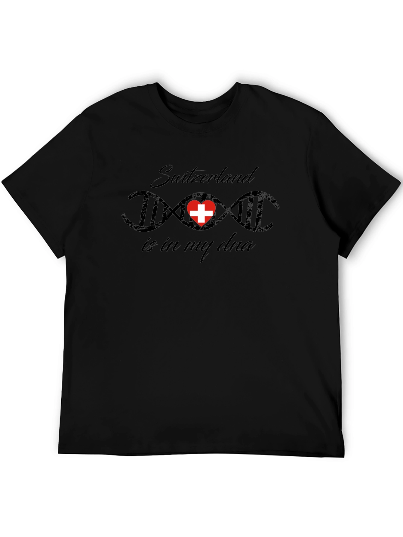 Switzerland DNA Black T-Shirt