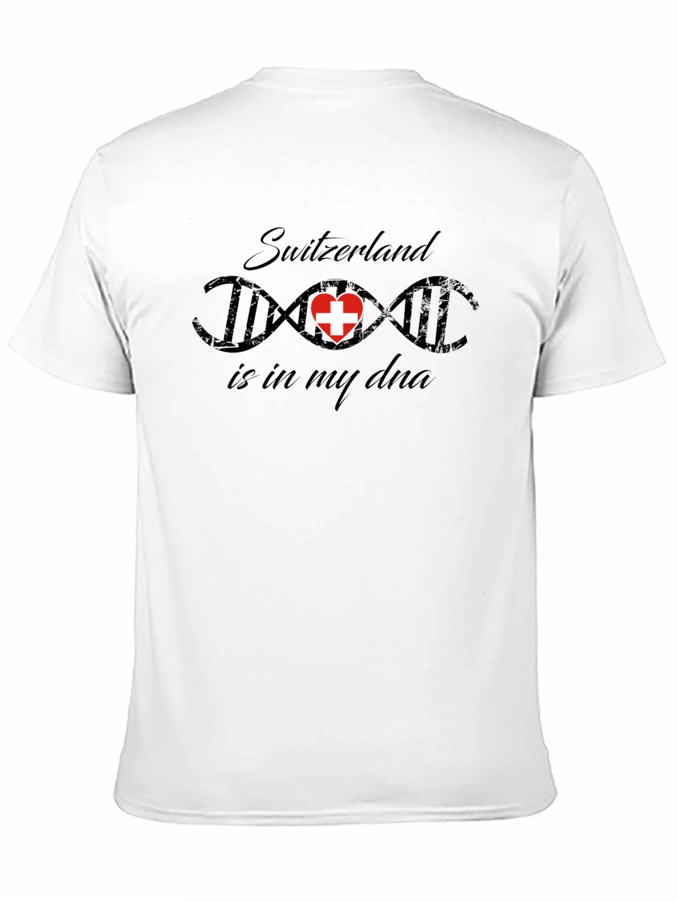 Switzerland DNA Black T-Shirt