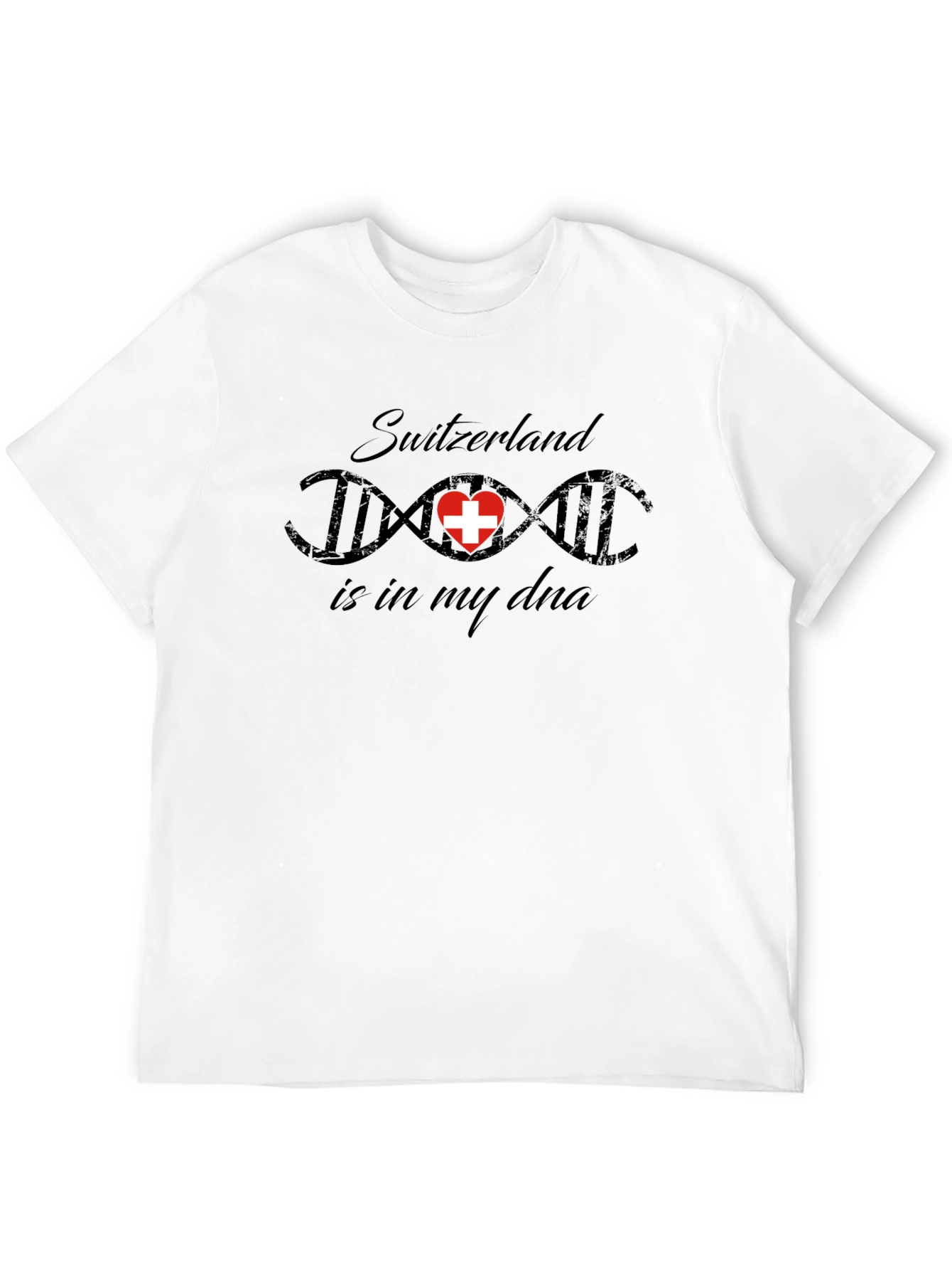 Switzerland DNA Black T-Shirt