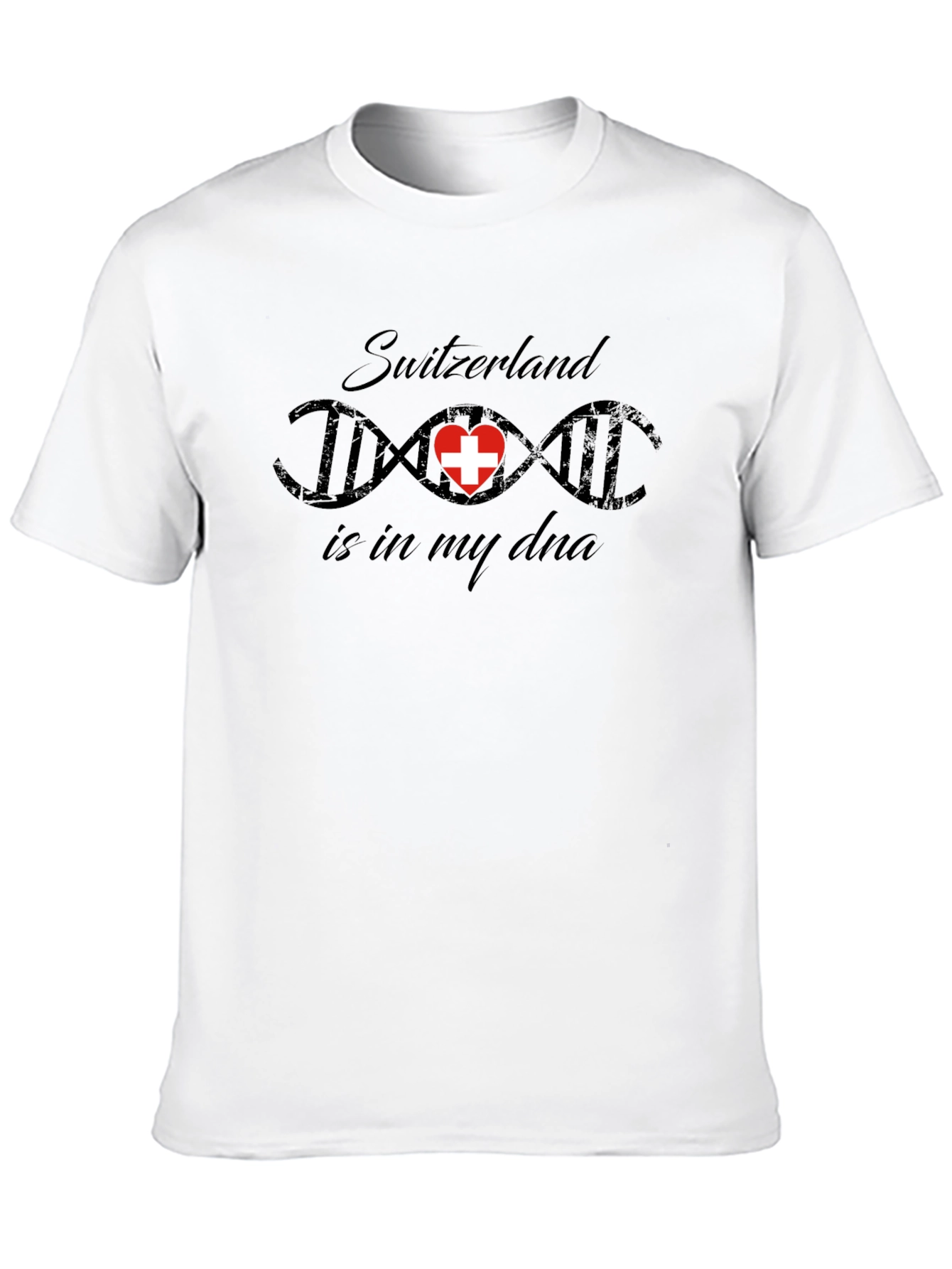 Switzerland DNA Black T-Shirt