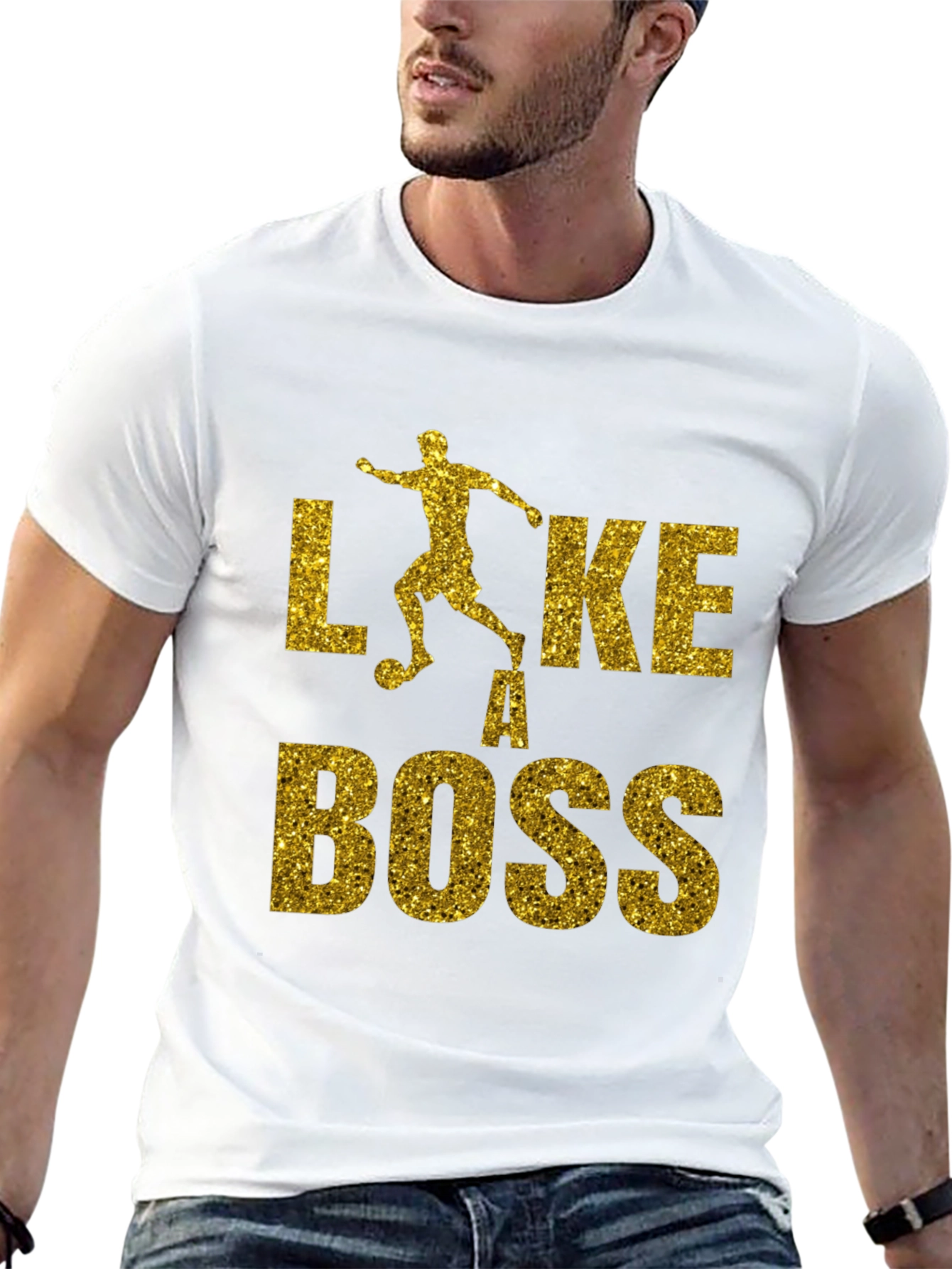 Like A Boss Soccer Graphic T-Shirt