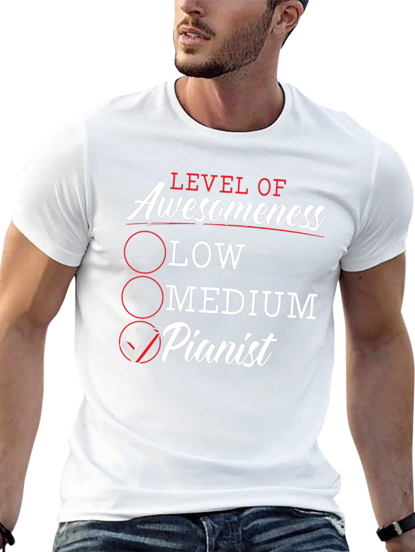 Level of Awesomeness Pianist T-Shirt