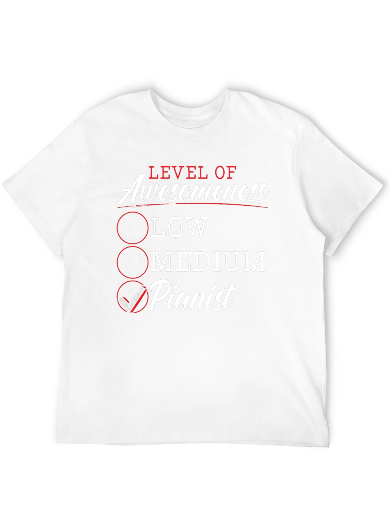 Level of Awesomeness Pianist T-Shirt
