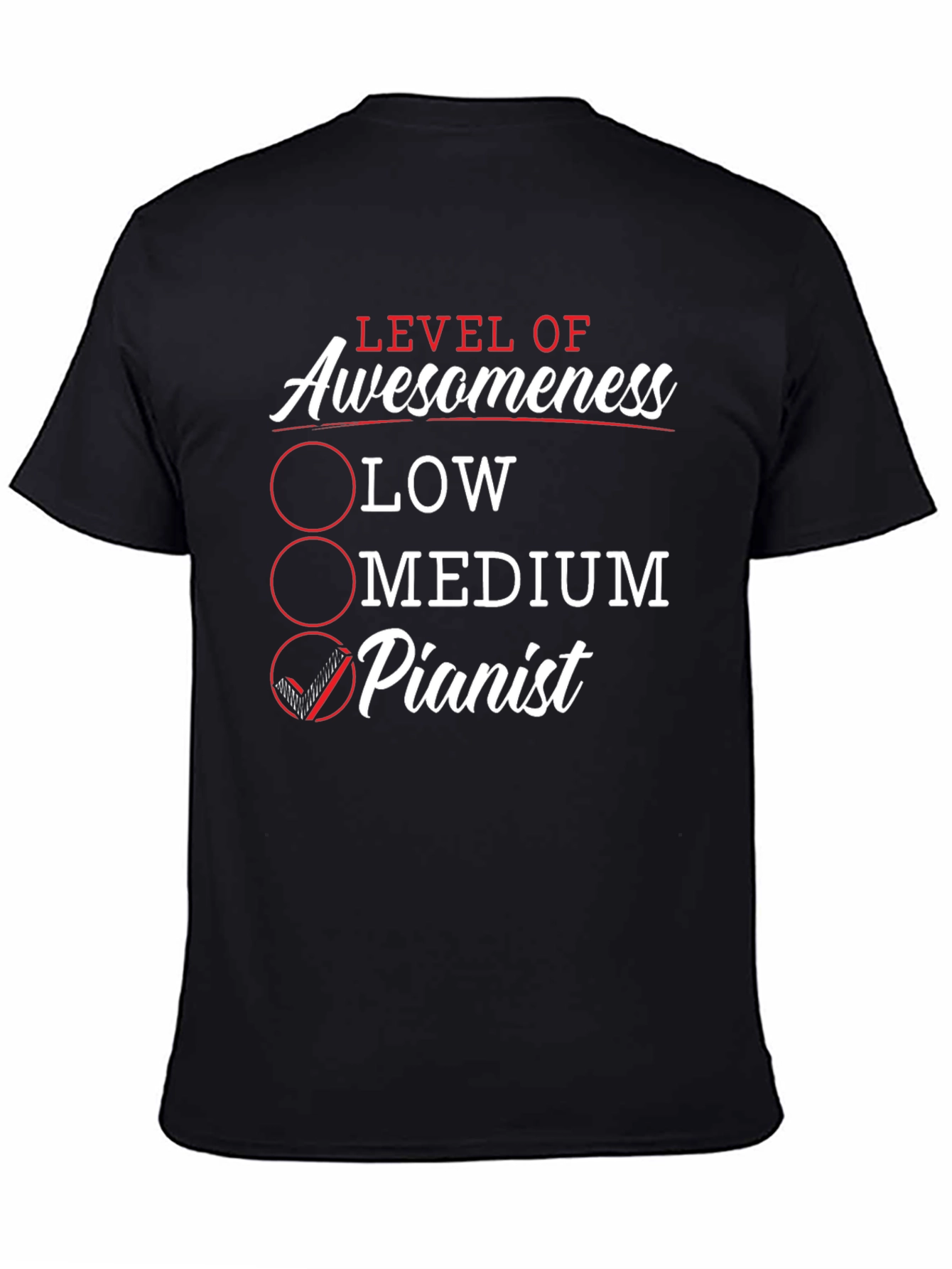 Level of Awesomeness Pianist T-Shirt