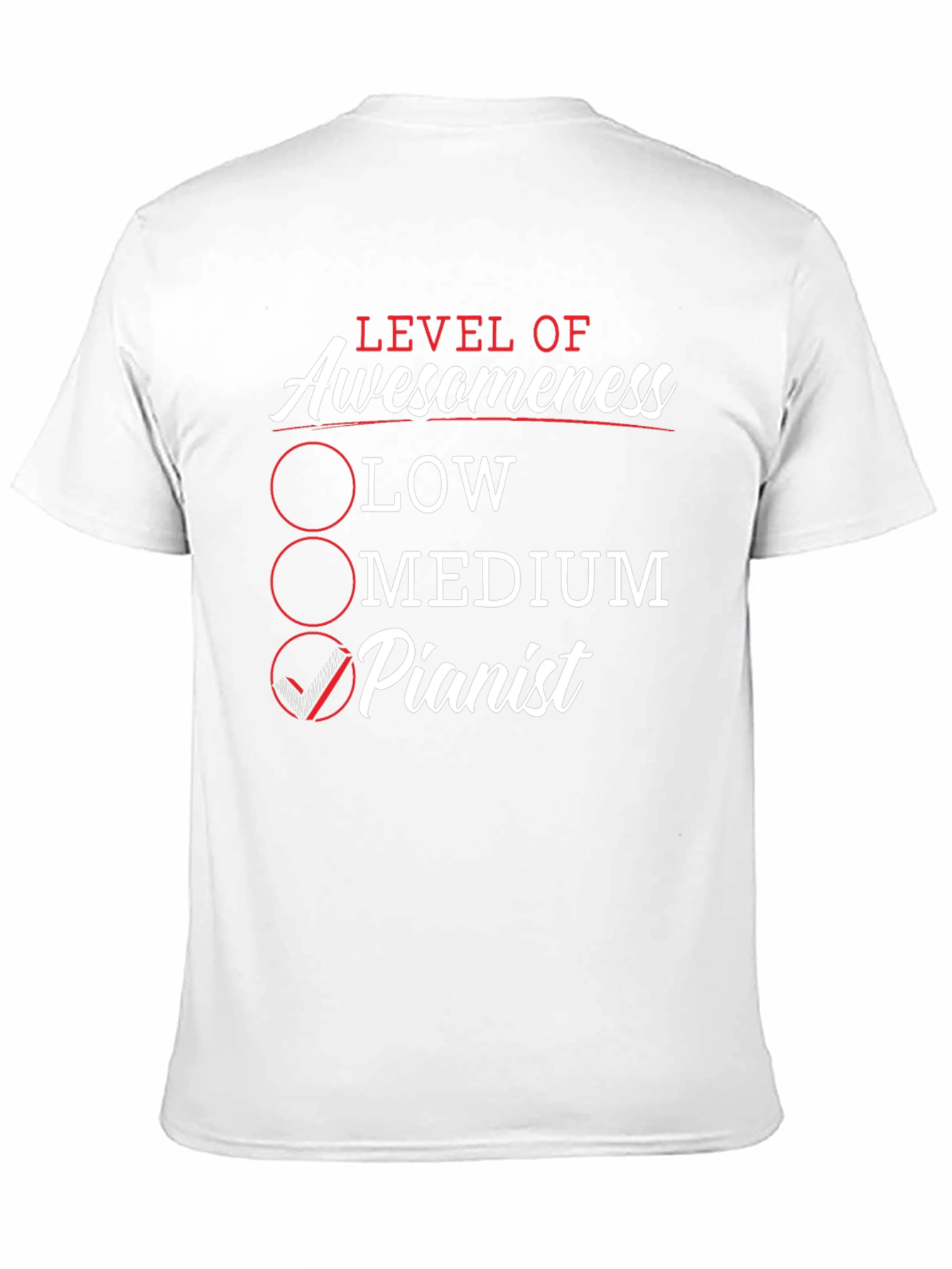 Level of Awesomeness Pianist T-Shirt