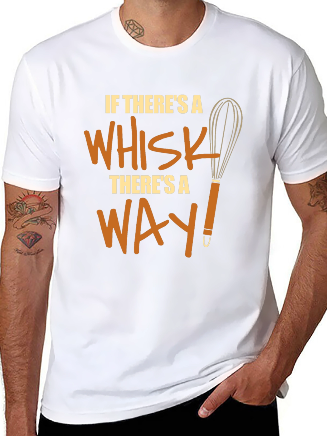 Funny Chef Whisk T-Shirt - Theres a Way!