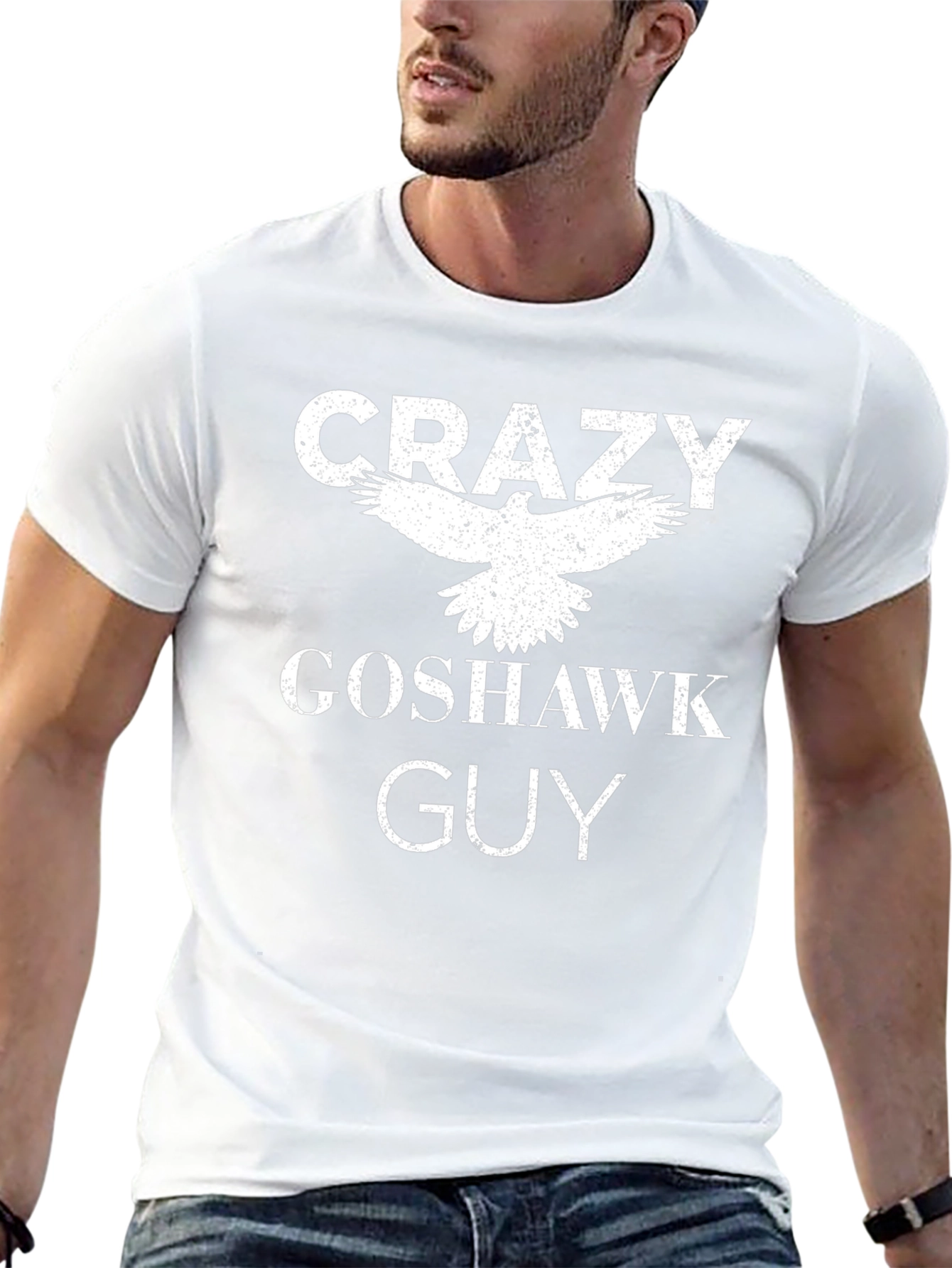 Crazy Goshawk Guy T-Shirt | Bird Lover Tee