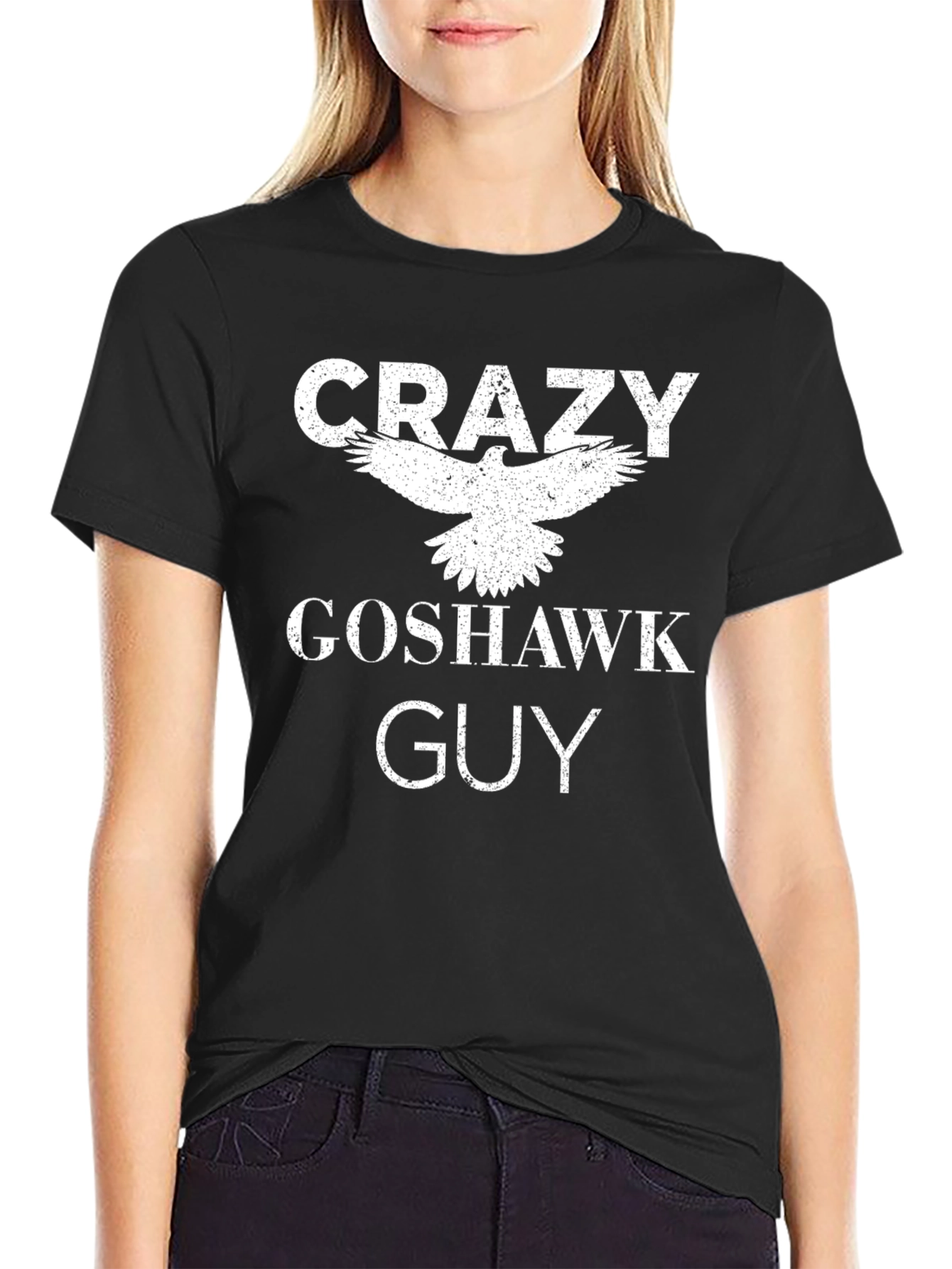 Crazy Goshawk Guy T-Shirt | Bird Lover Tee