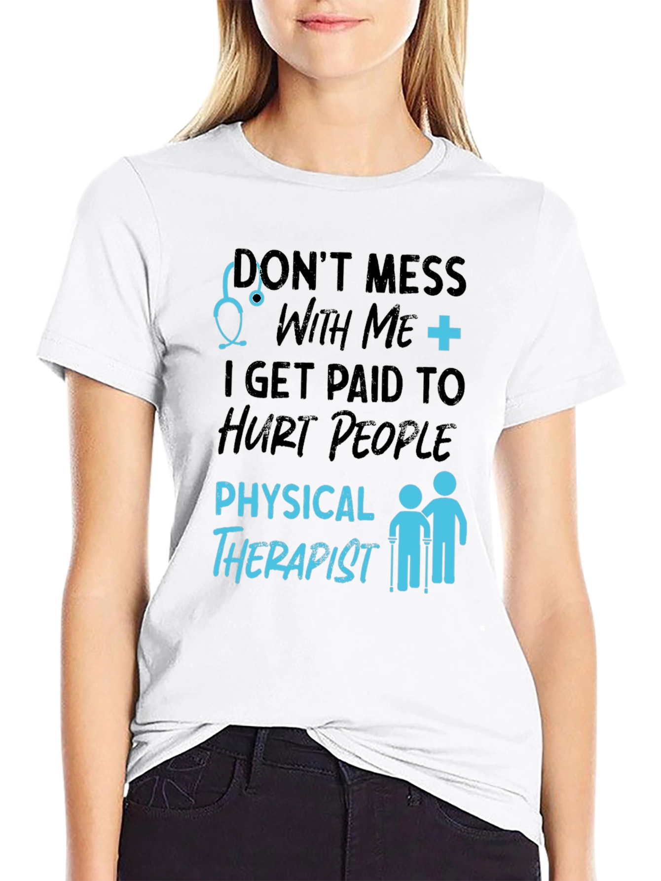 Physical Therapist Hurt People Graphic T-Shirt