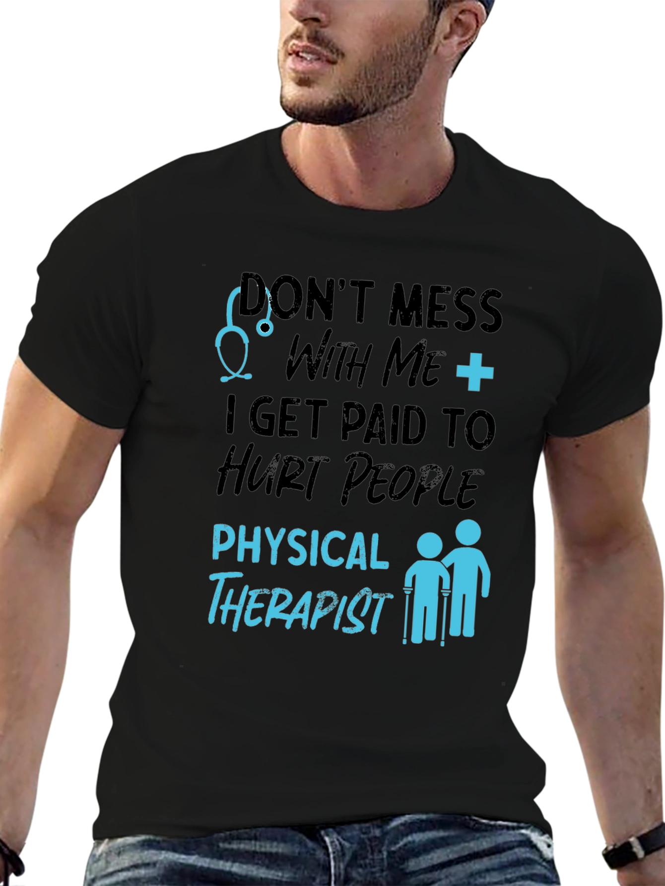 Physical Therapist Hurt People Graphic T-Shirt