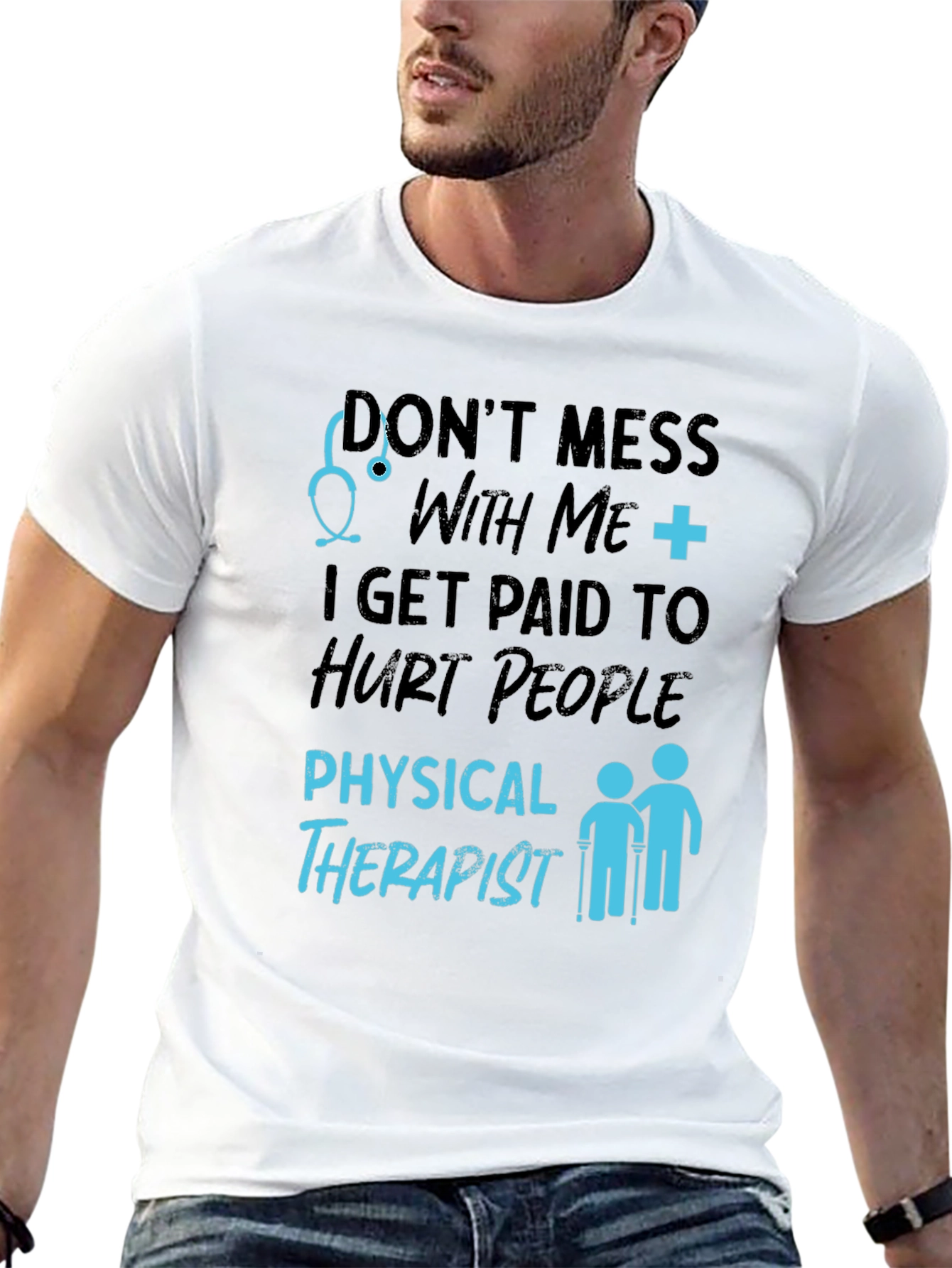 Physical Therapist Hurt People Graphic T-Shirt