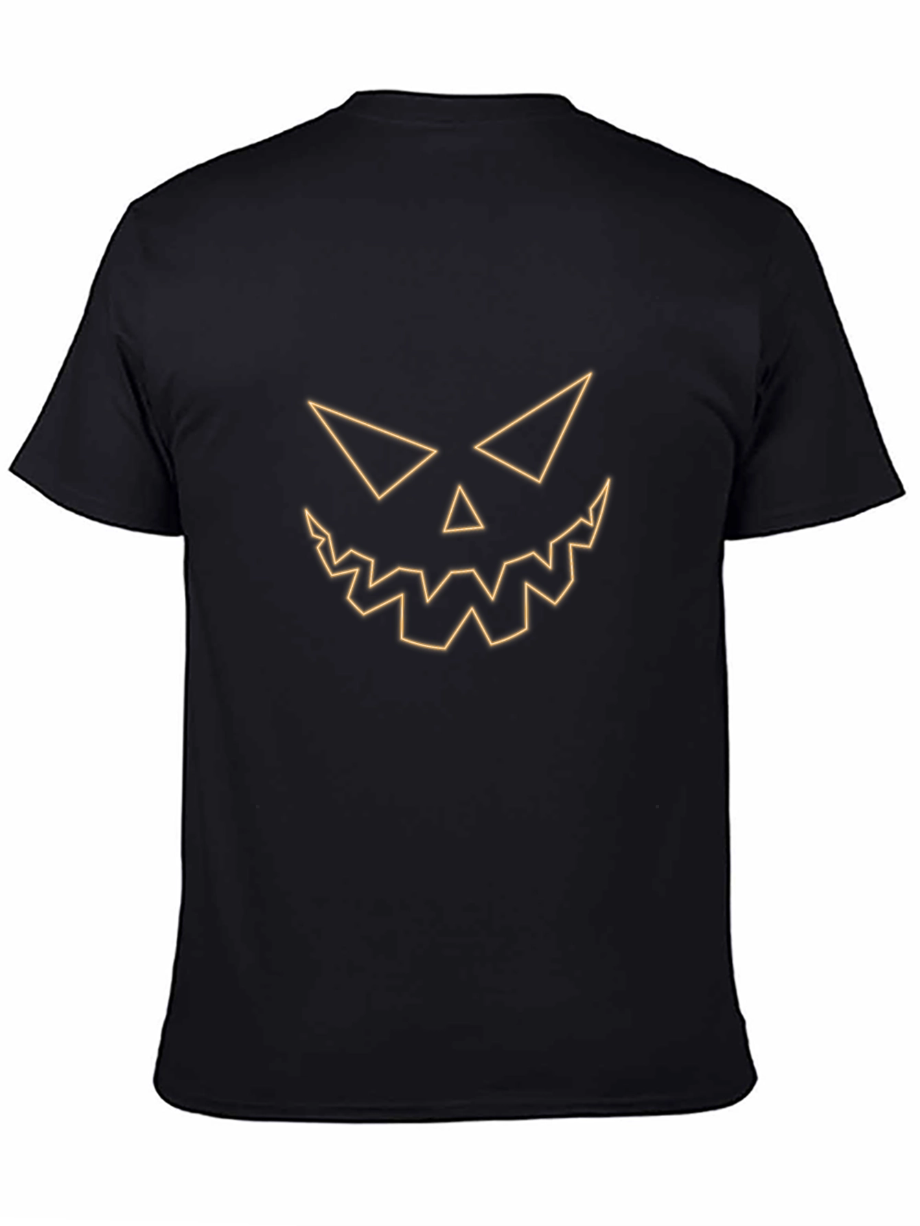 Spooky Face Black T-Shirt - Halloween Tee