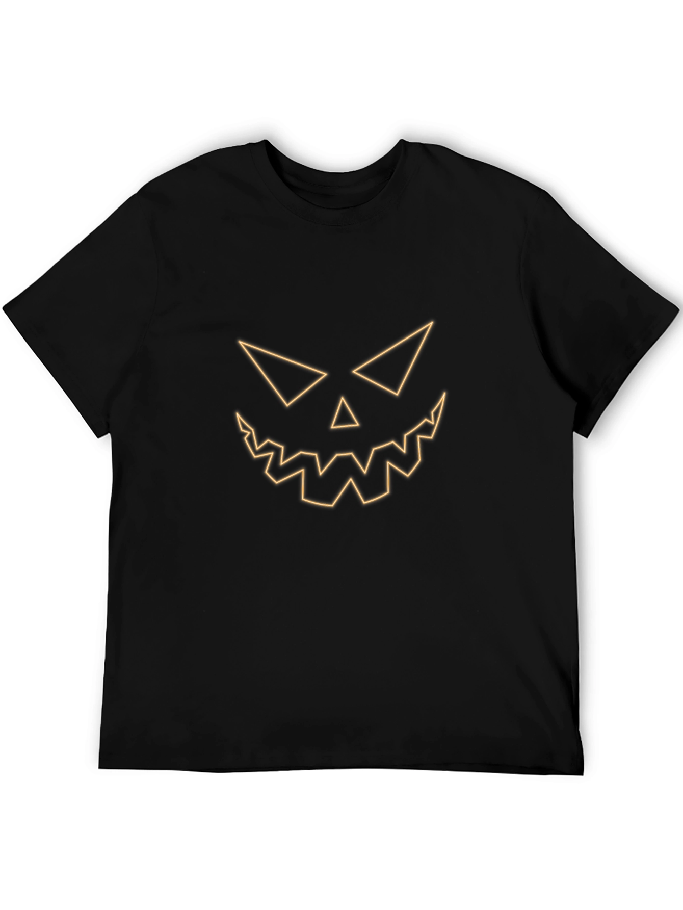 Spooky Face Black T-Shirt - Halloween Tee