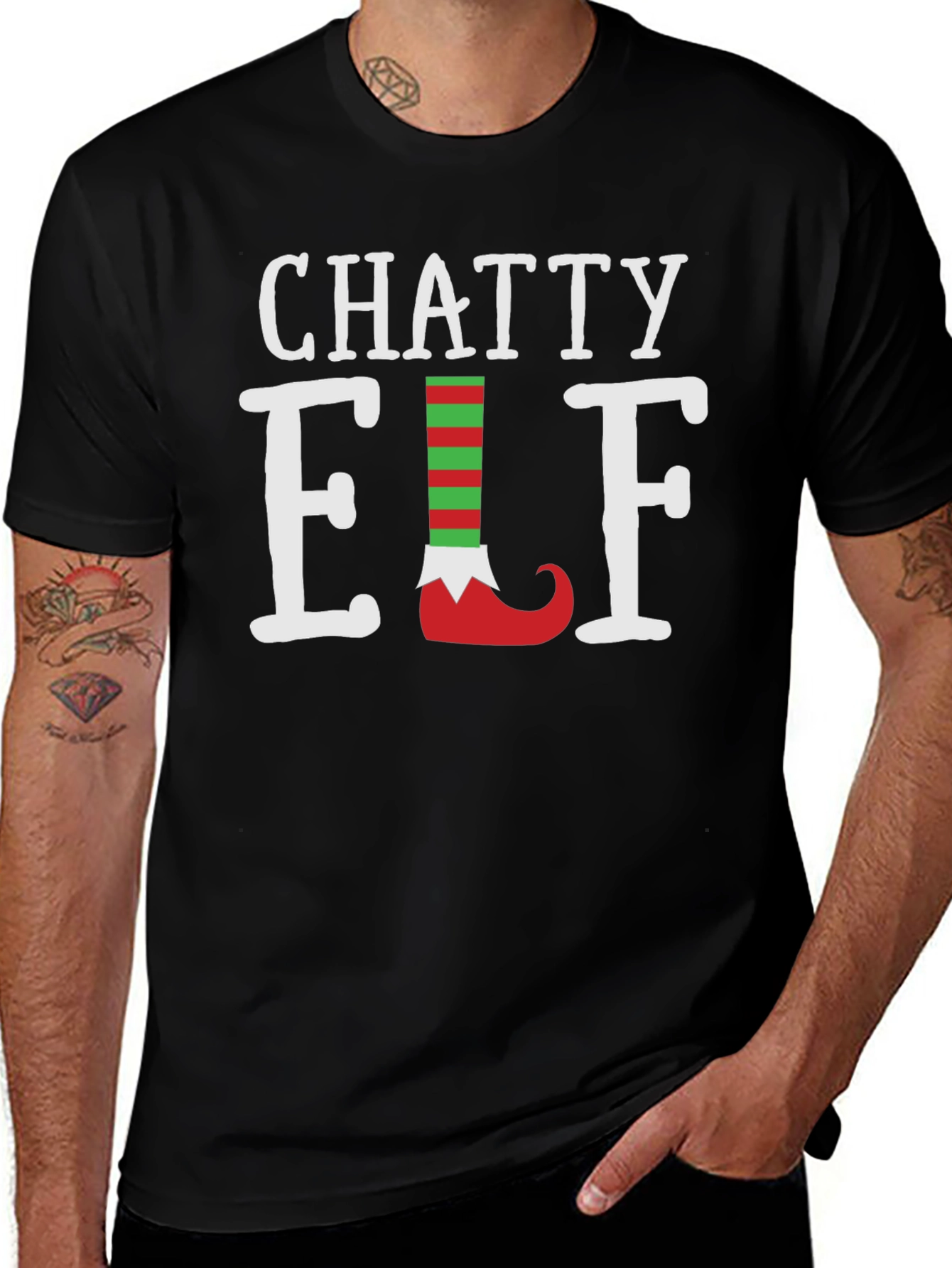 Chatty Elf Christmas T-Shirt