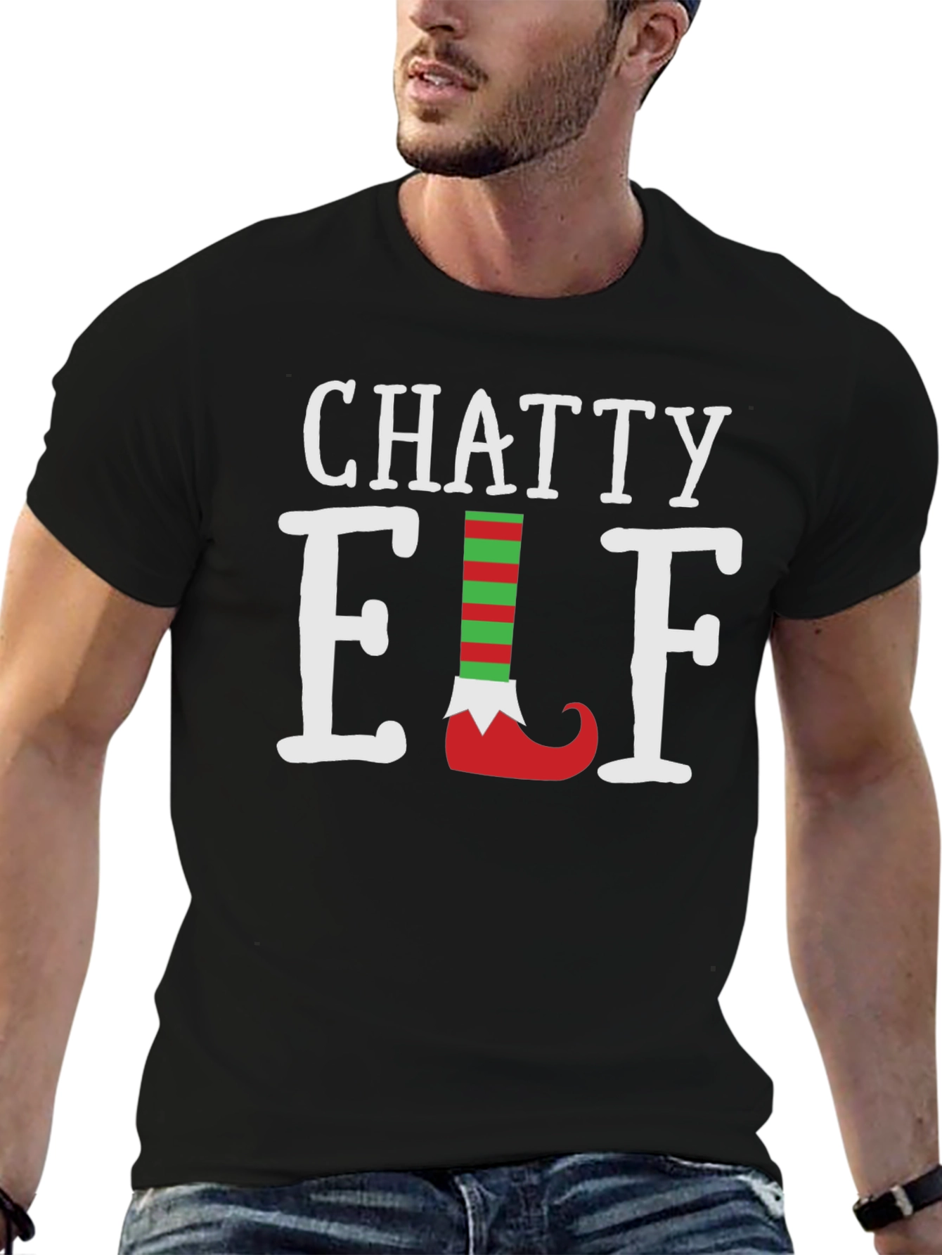 Chatty Elf Christmas T-Shirt