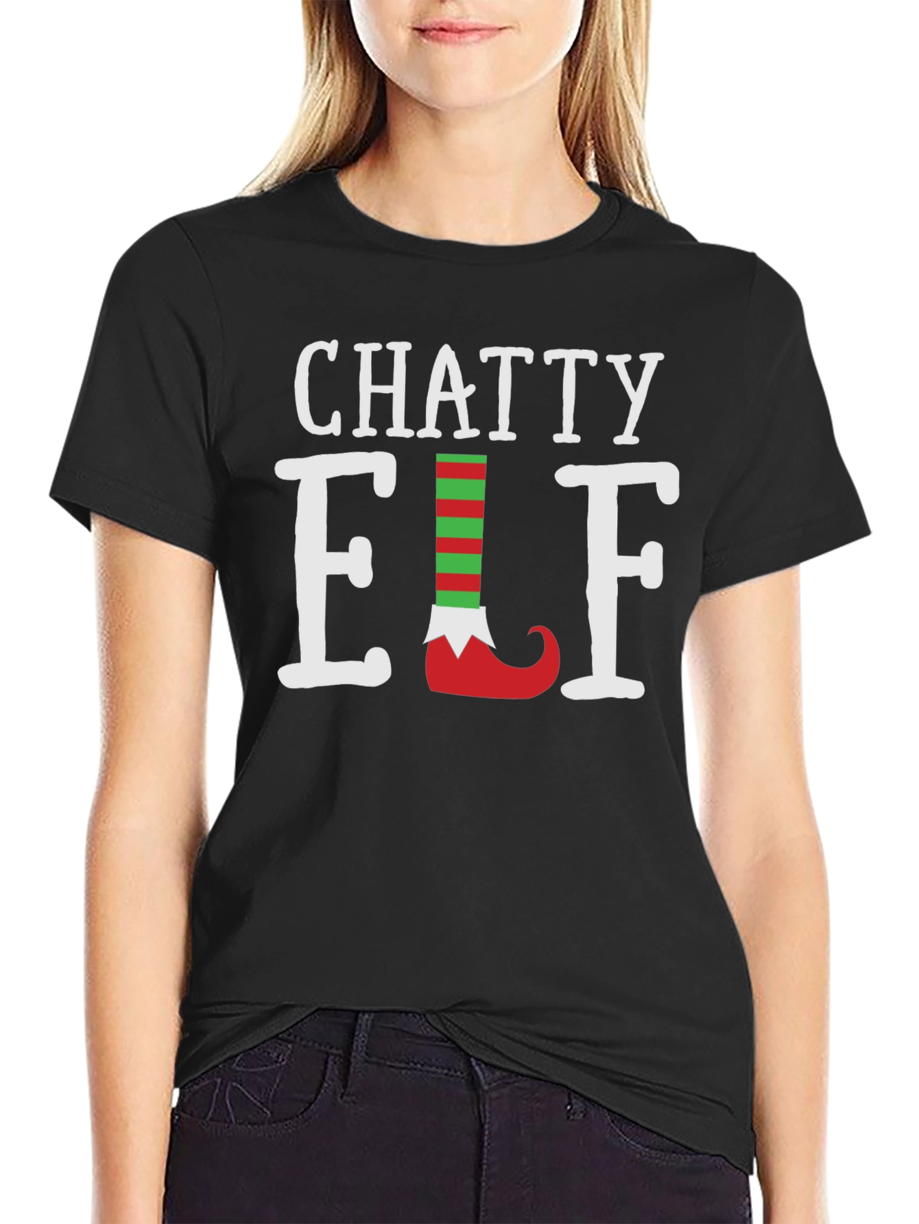 Chatty Elf Christmas T-Shirt