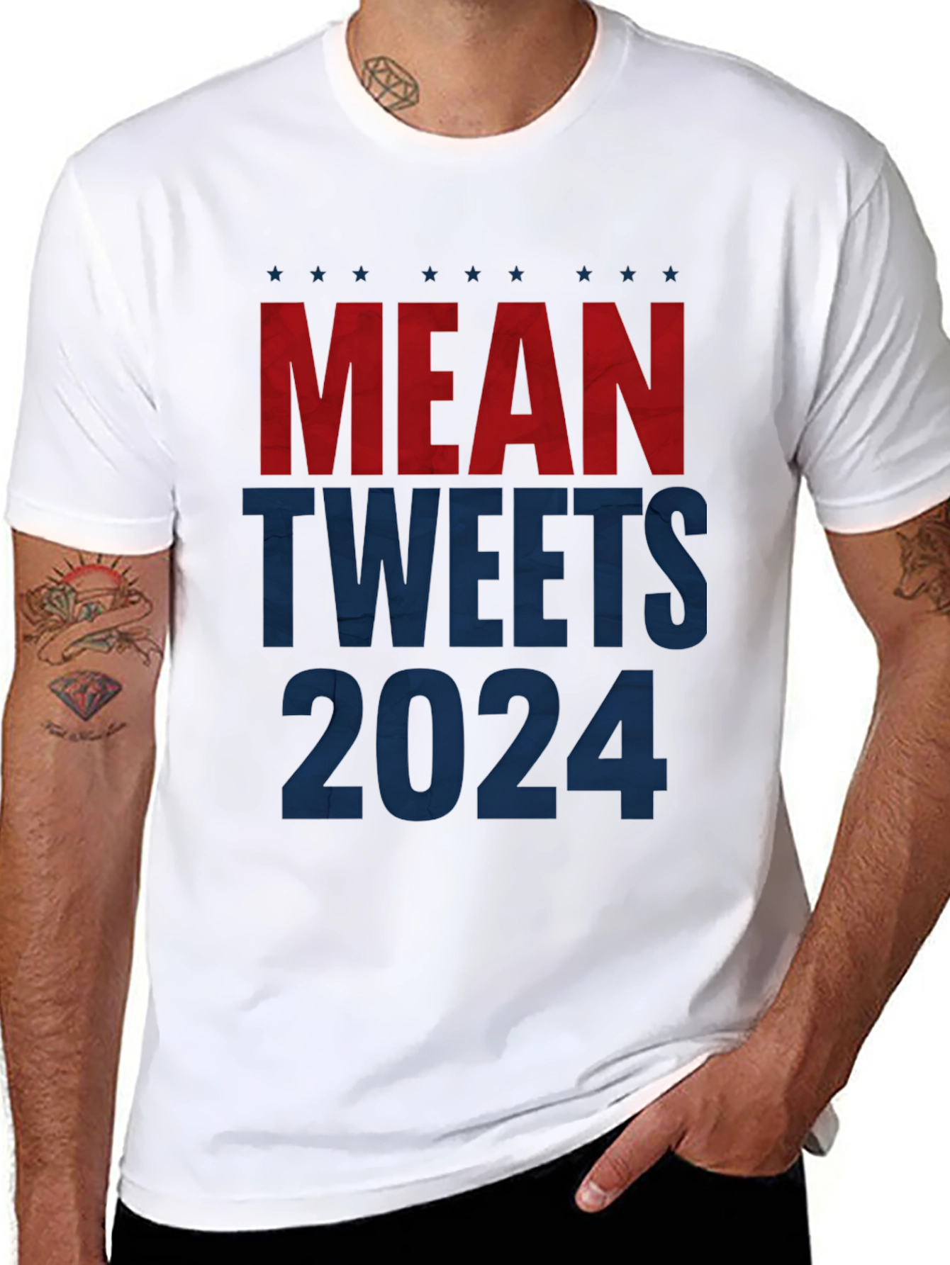 Mean Tweets 2024 Political Slogan T-Shirt